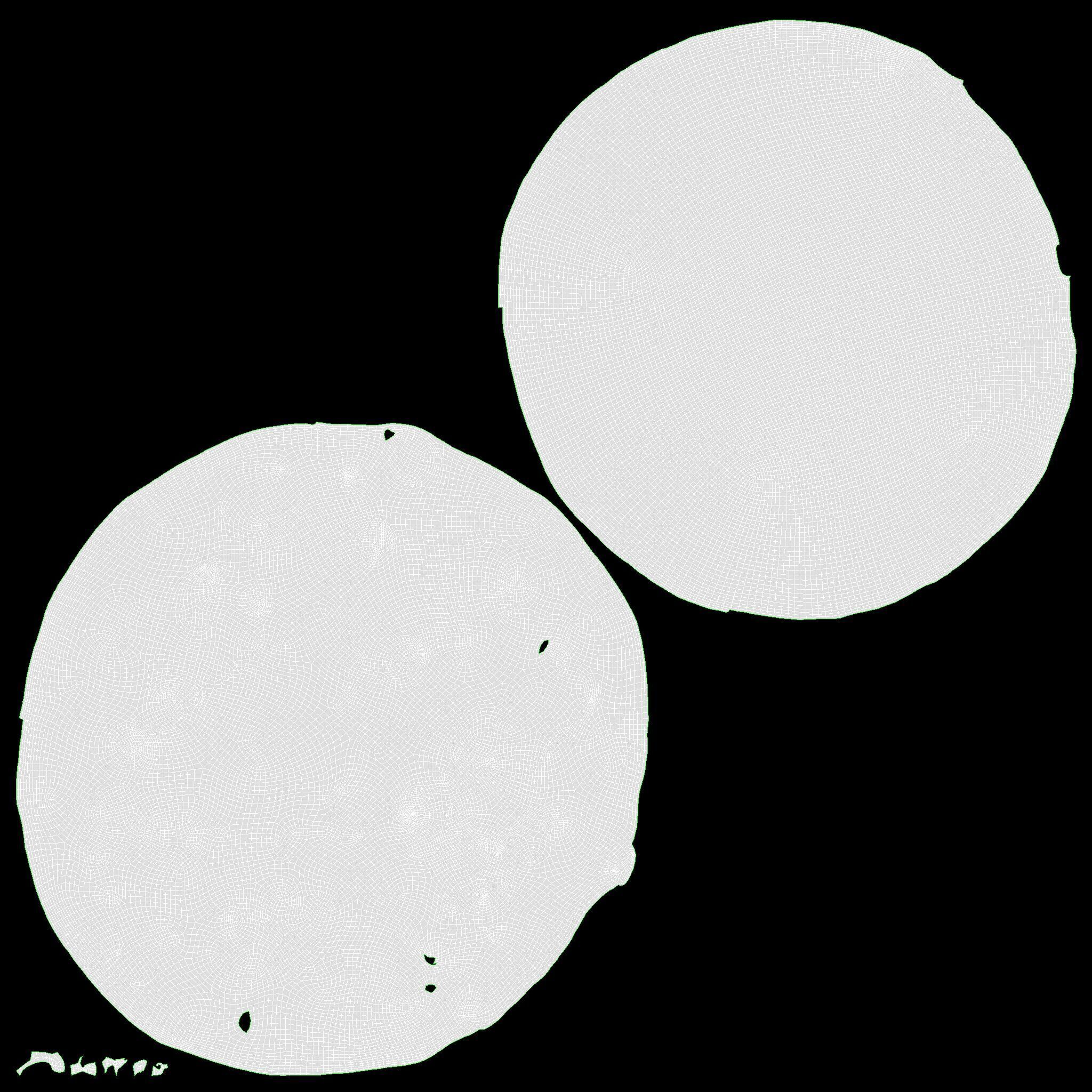 Pizza with tuna Low-poly 3D model_10