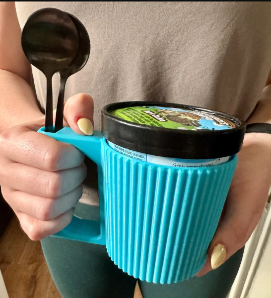 Pint Pal 3D Printable Ice Cream Pint Holder 3D print model_2