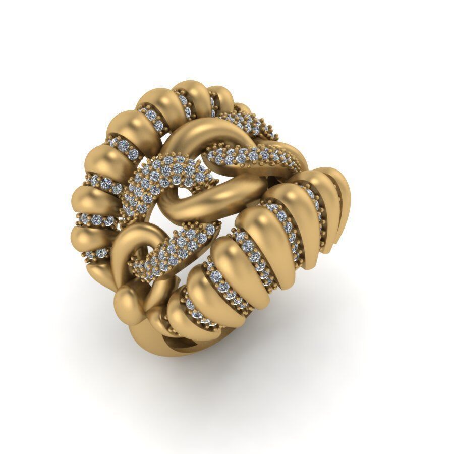 15 Fantasy Ring 3dm  STL print Ready 3D print model_12