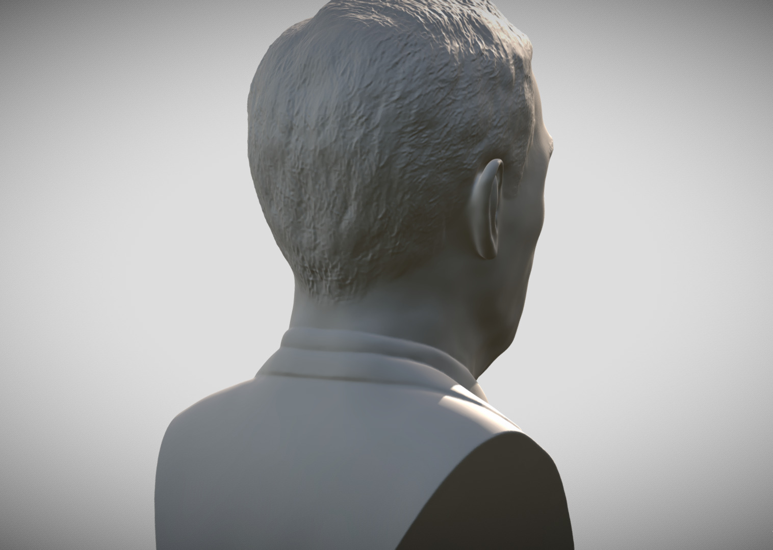 George W Bush bust 3D print model_5