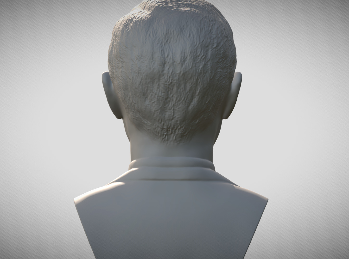 George W Bush bust 3D print model_6