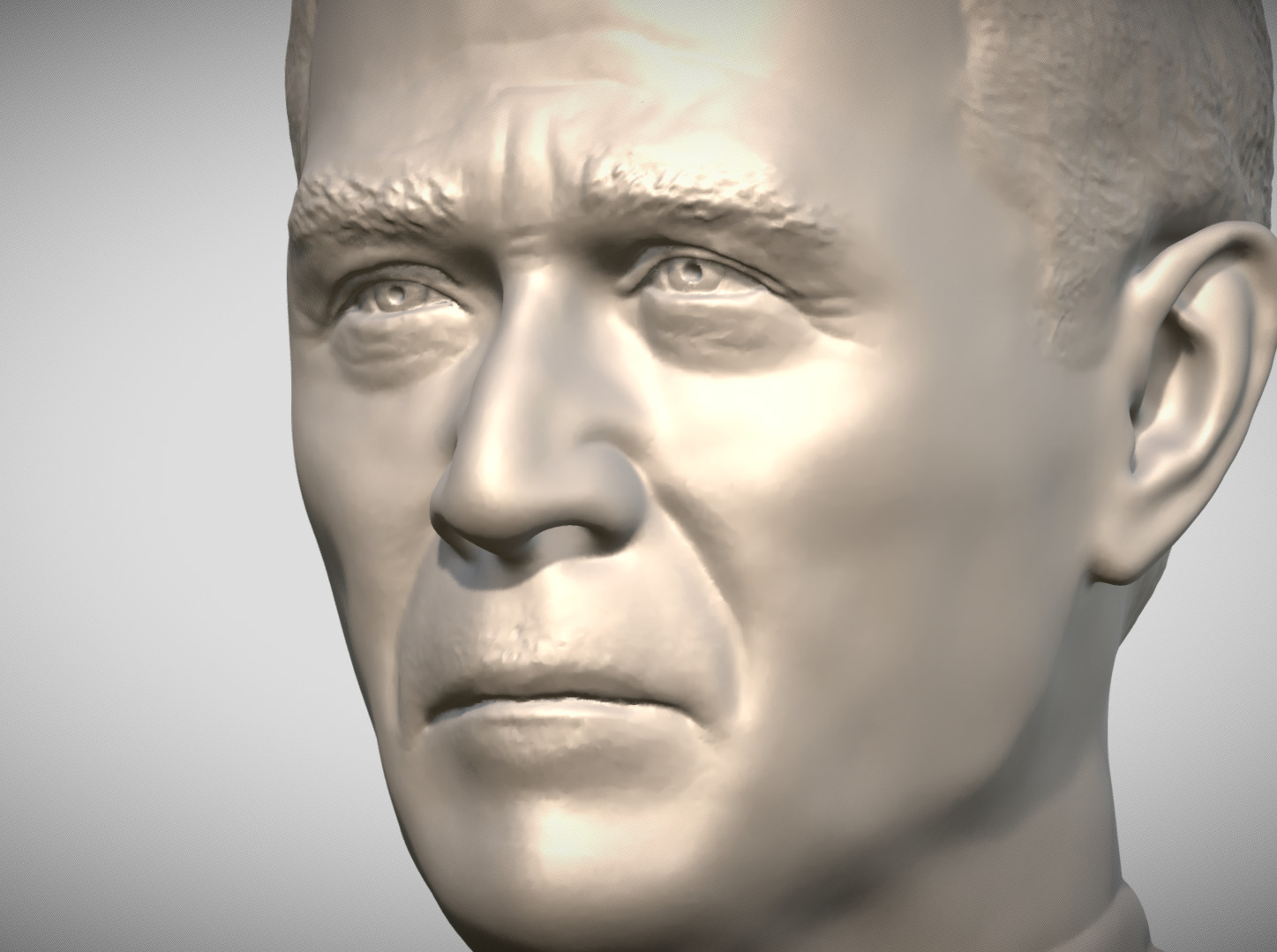 George W Bush bust 3D print model_12
