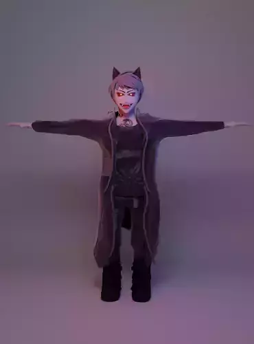  male lycanthrope hybrid avatar for VRChat