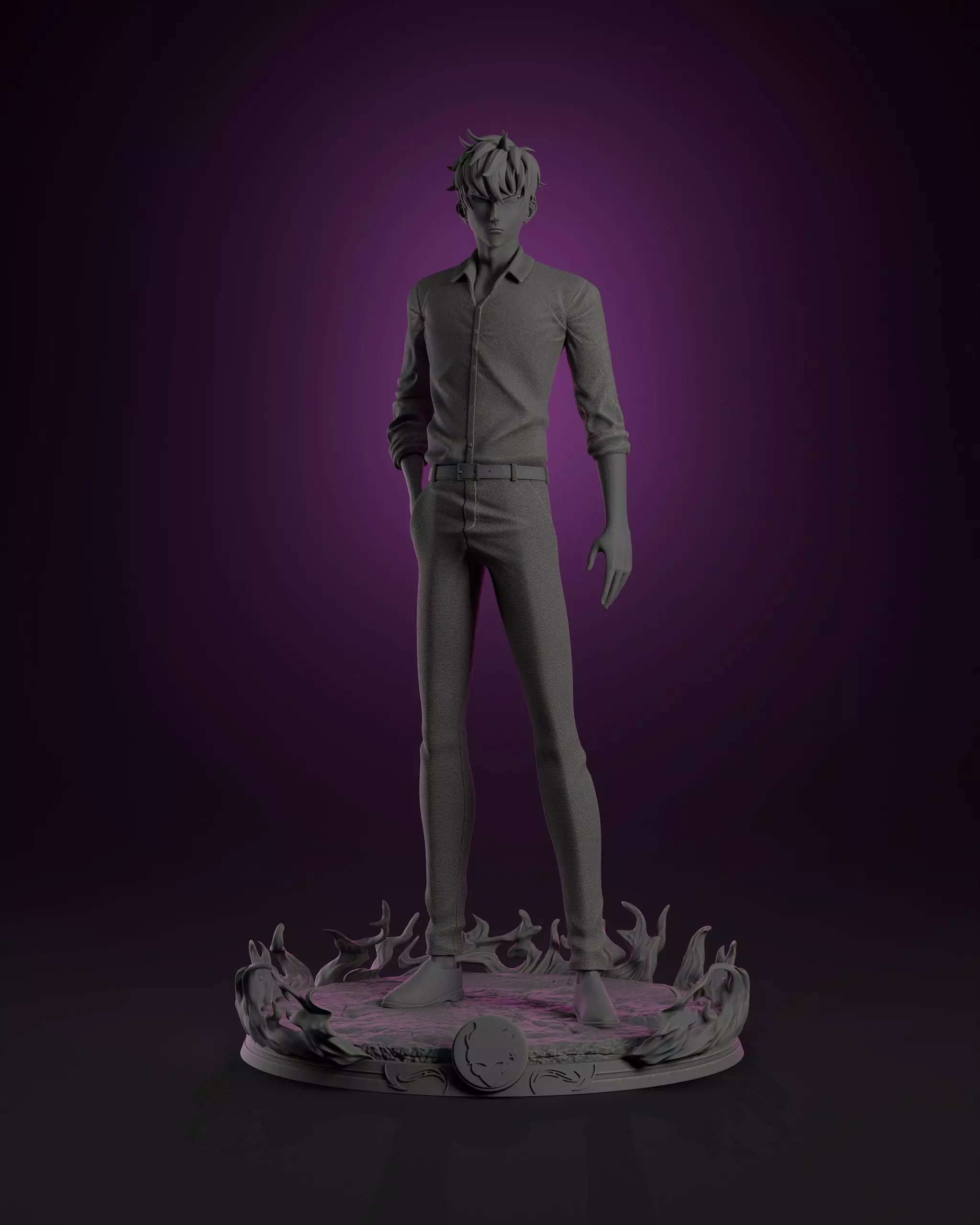 Sung Jin Woo - Solo Leveling 3D model_0