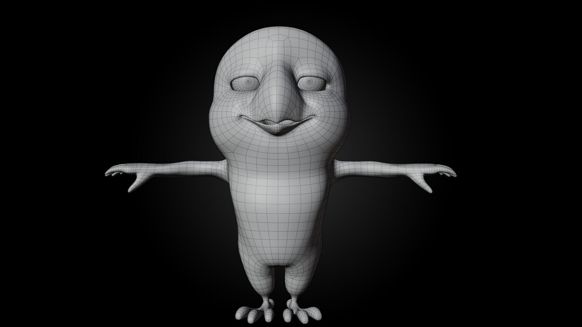 Chibi Parrot - 3D Red - Rigged Cartoon Bird Low-poly 3D model_9