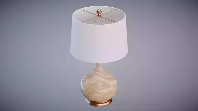 Cait Table Lamp Low-poly 3D model