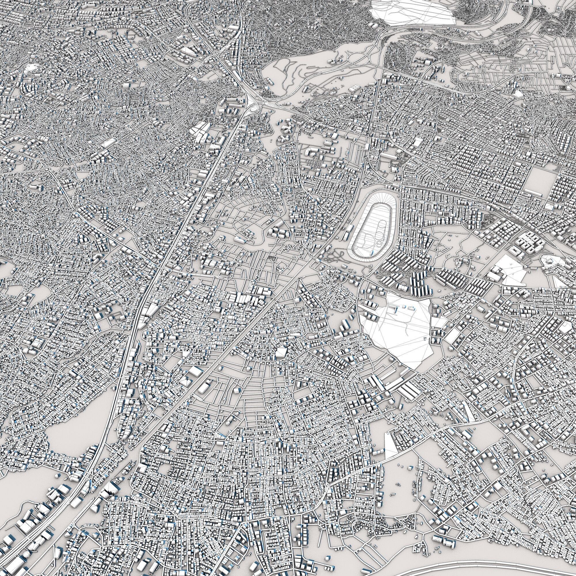 Izmir City Turkey 3D model_8