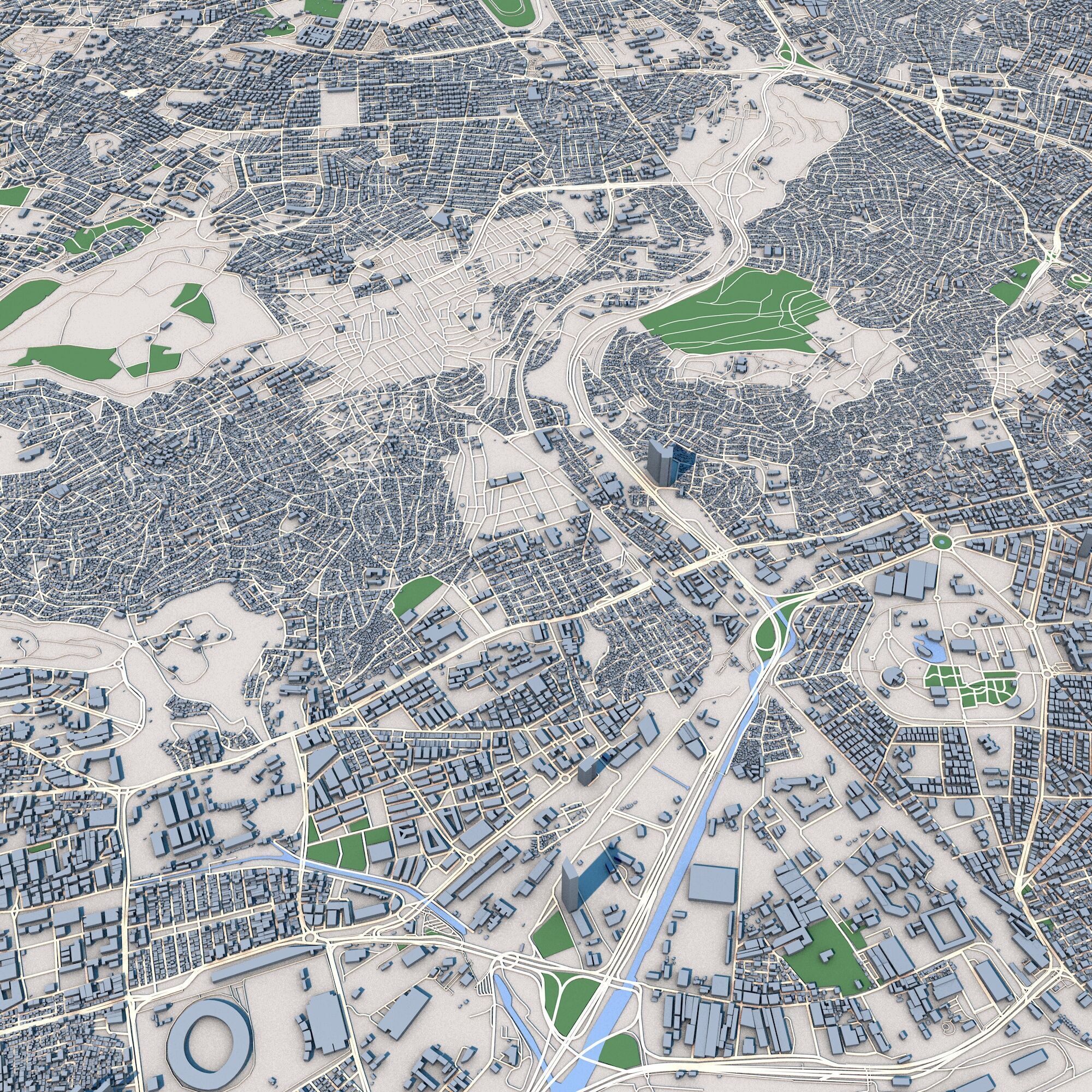 Izmir City Turkey 3D model_7