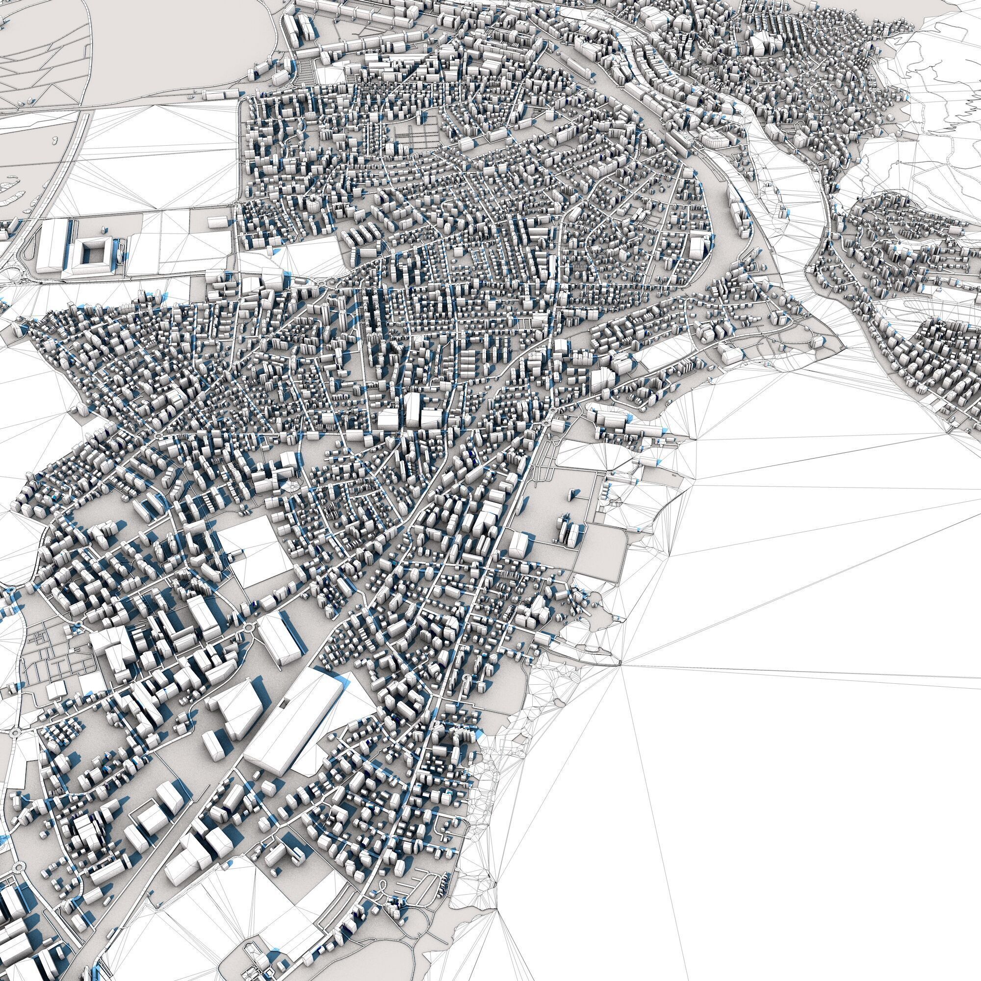 Thun Town Switzerland 3D model_8