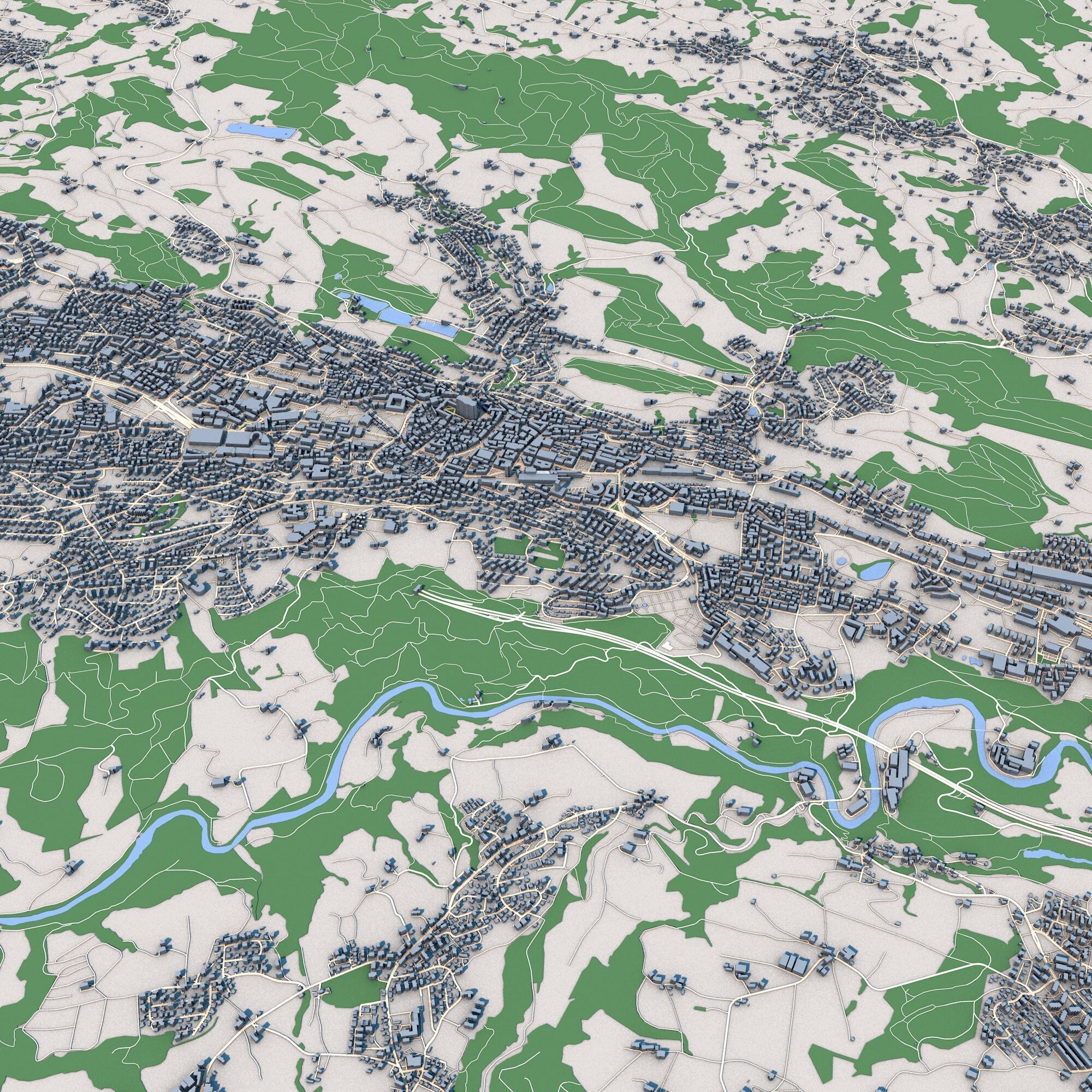 St Gallen City Switzerland 3D model_8