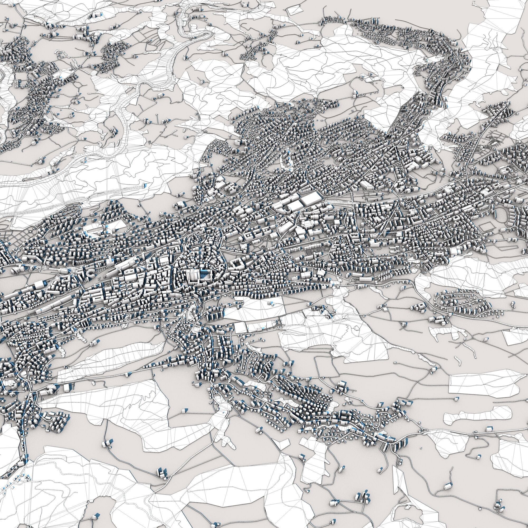 St Gallen City Switzerland 3D model_9