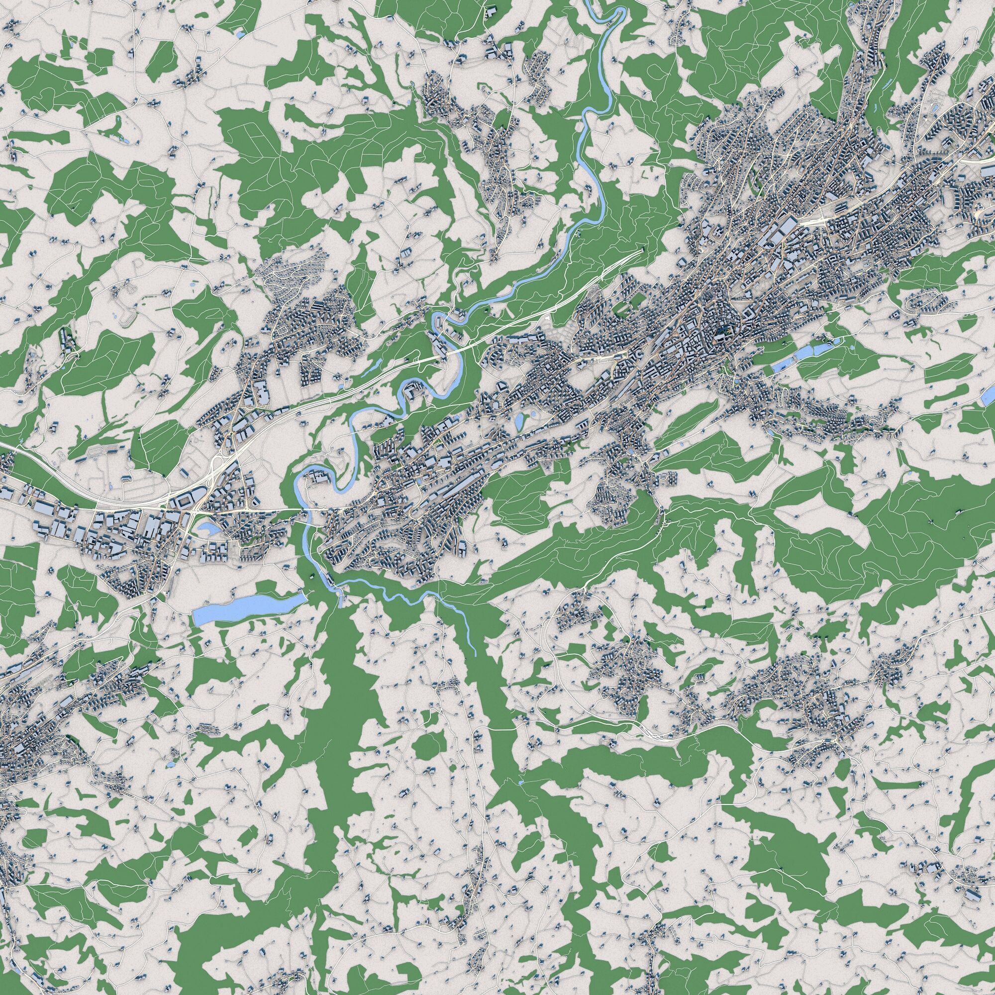 St Gallen City Switzerland 3D model_3