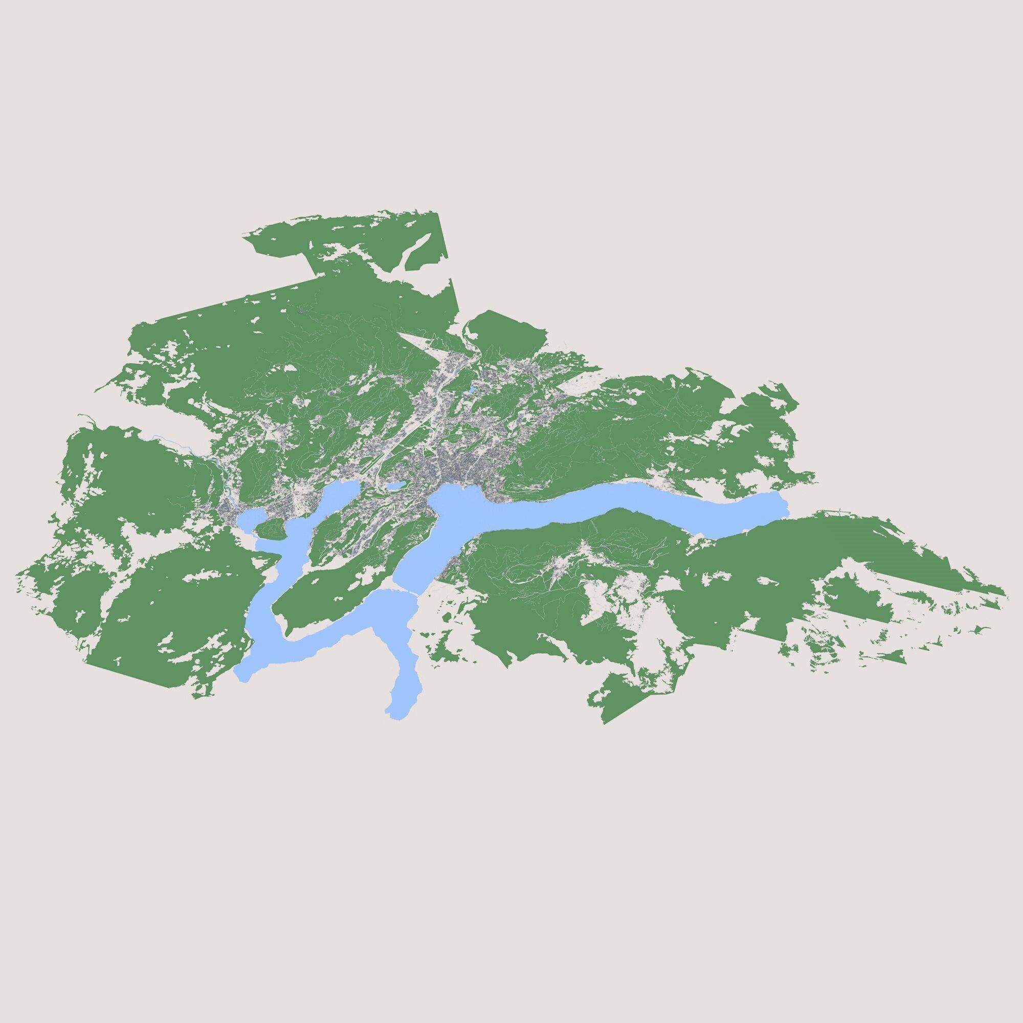 Lugano City Switzerland 3D model_1