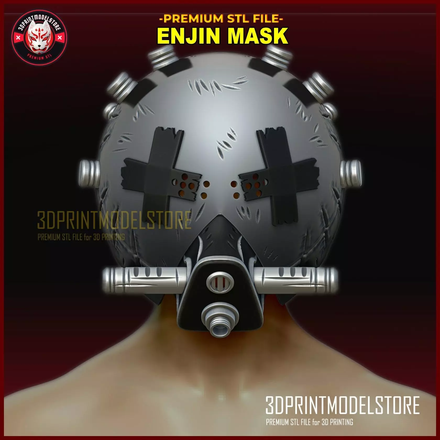 Gachiakuta Enjin Full Face Mask - Anime Cosplay Helmet 3D print model