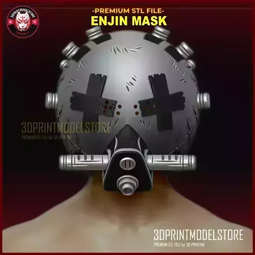 Gachiakuta Enjin Full Face Mask - Anime Cosplay Helmet 3D print model