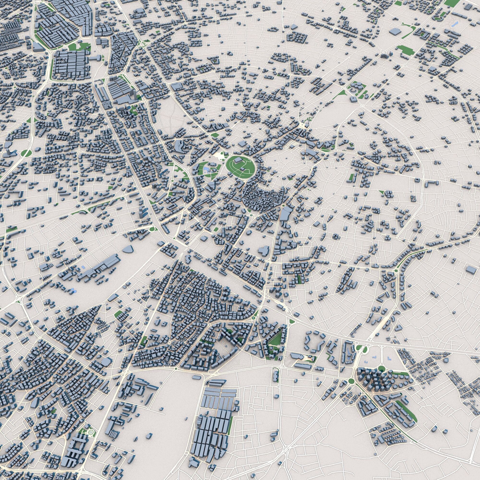 Konya City Turkey 3D model_5