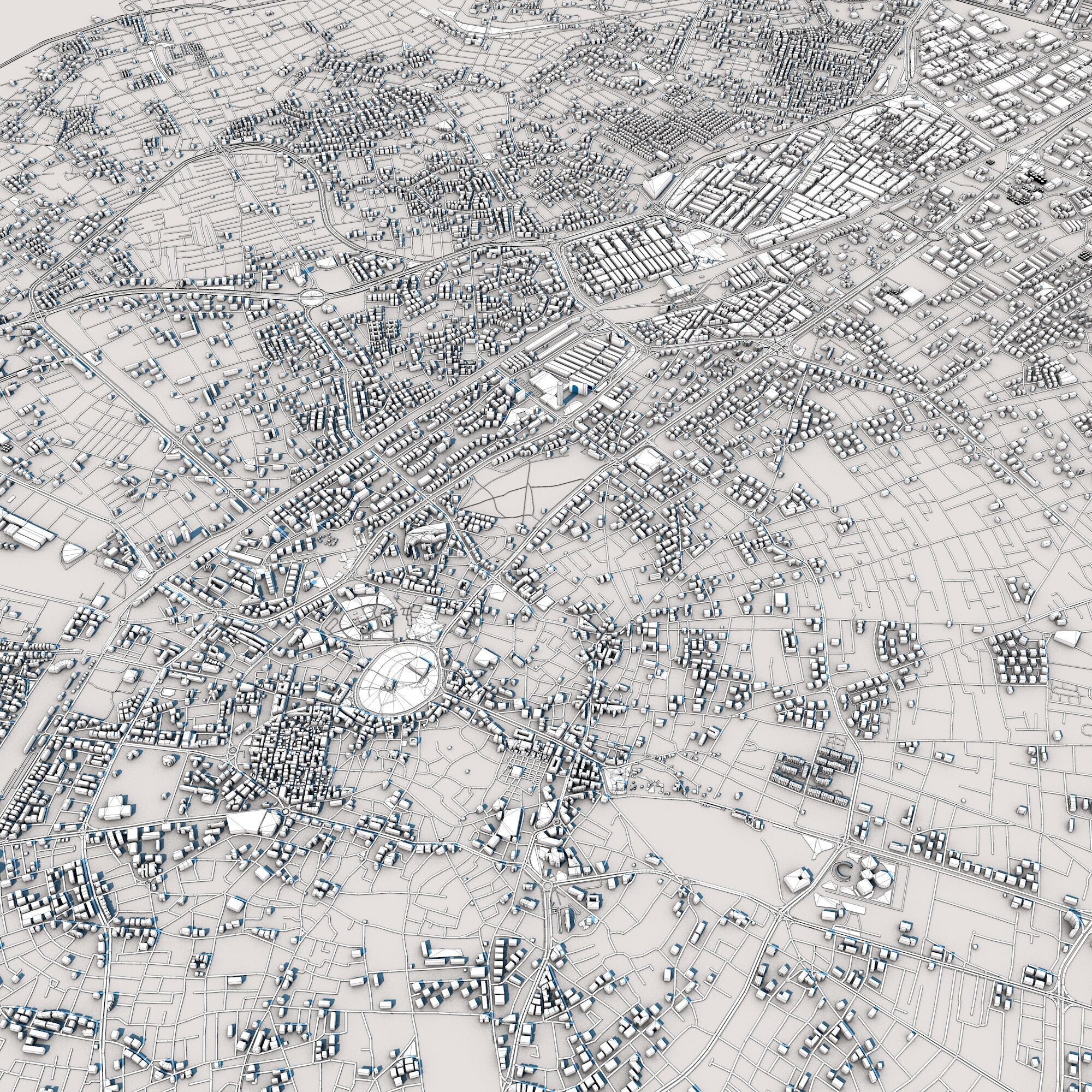 Konya City Turkey 3D model_8