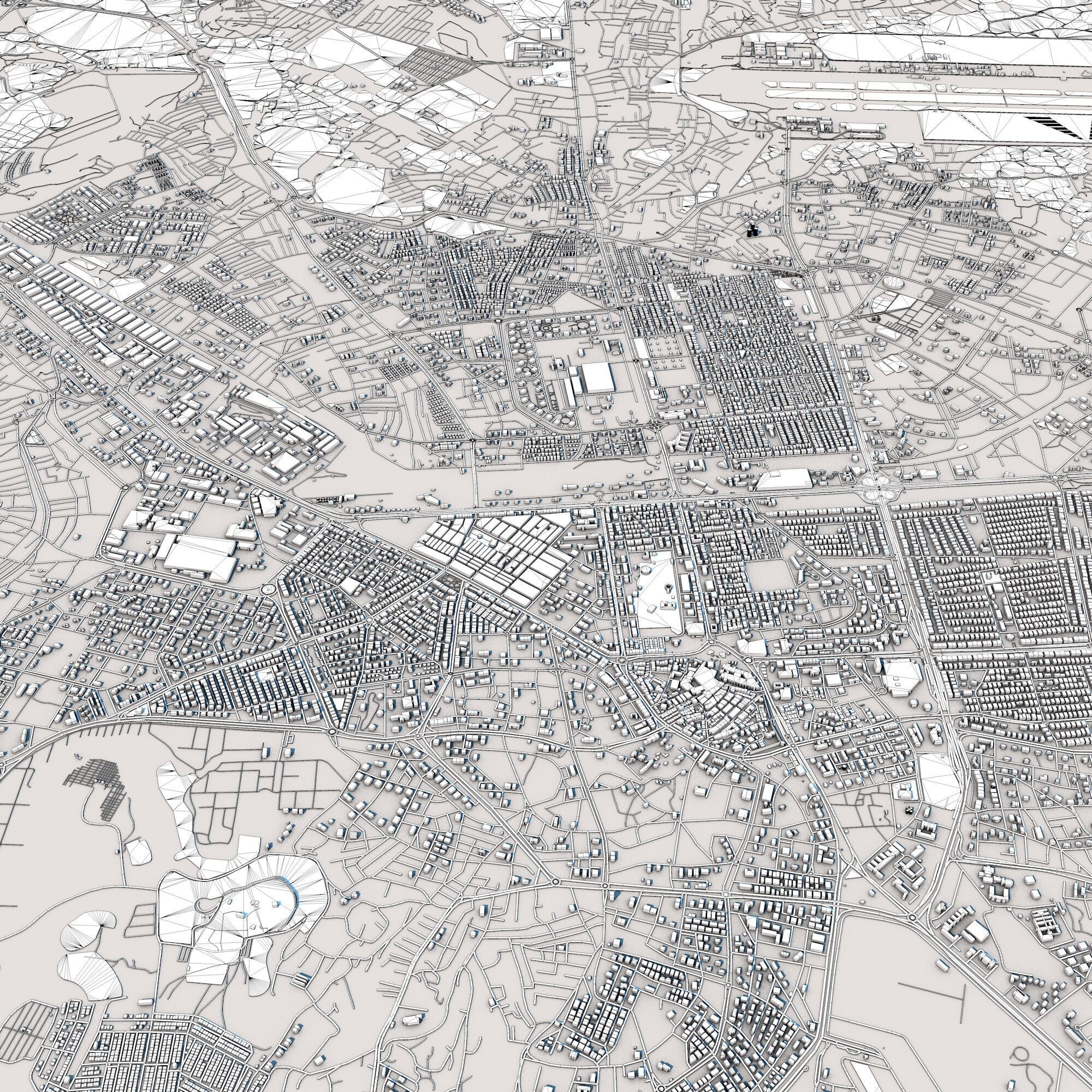 Kayseri City Turkey 3D model_8