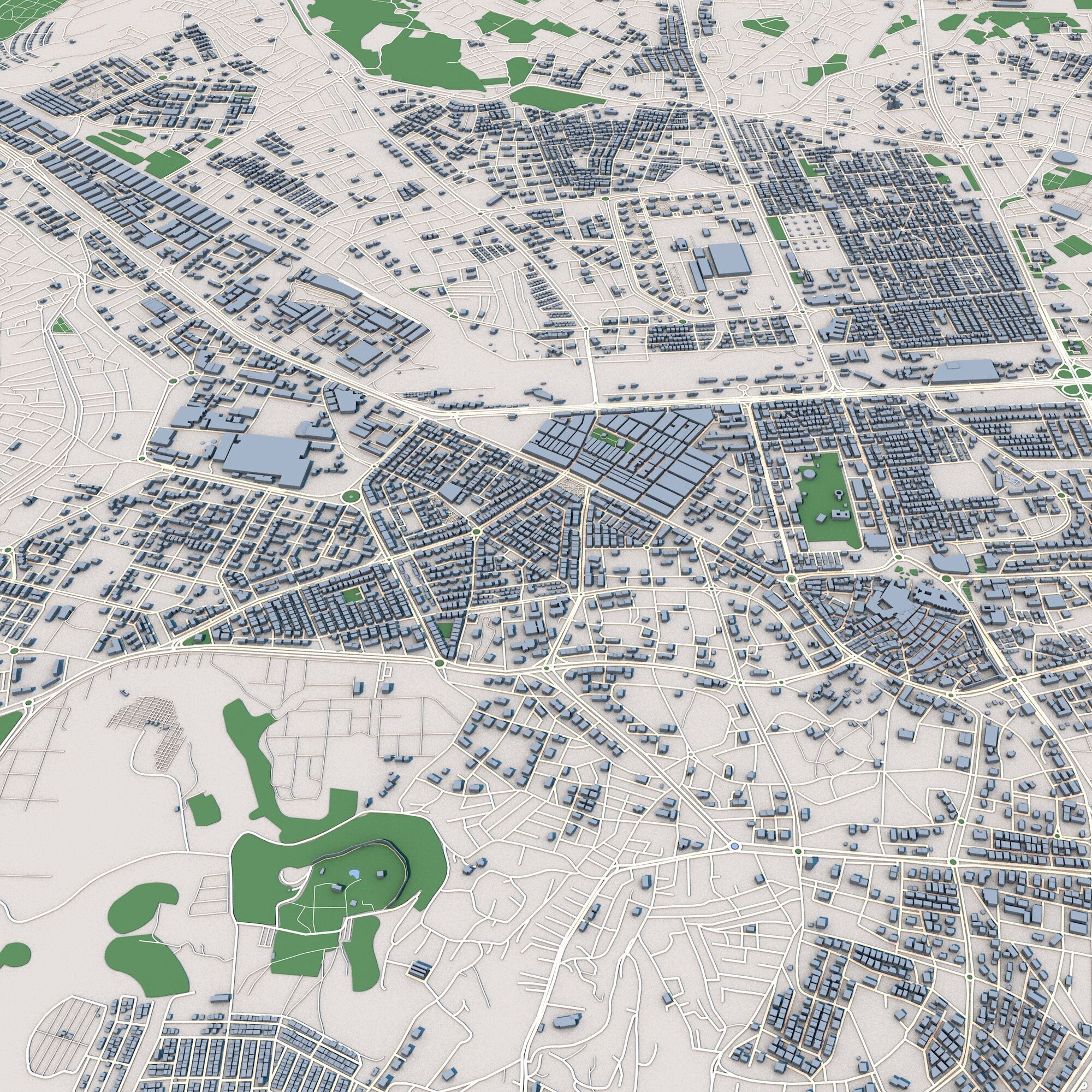 Kayseri City Turkey 3D model_4