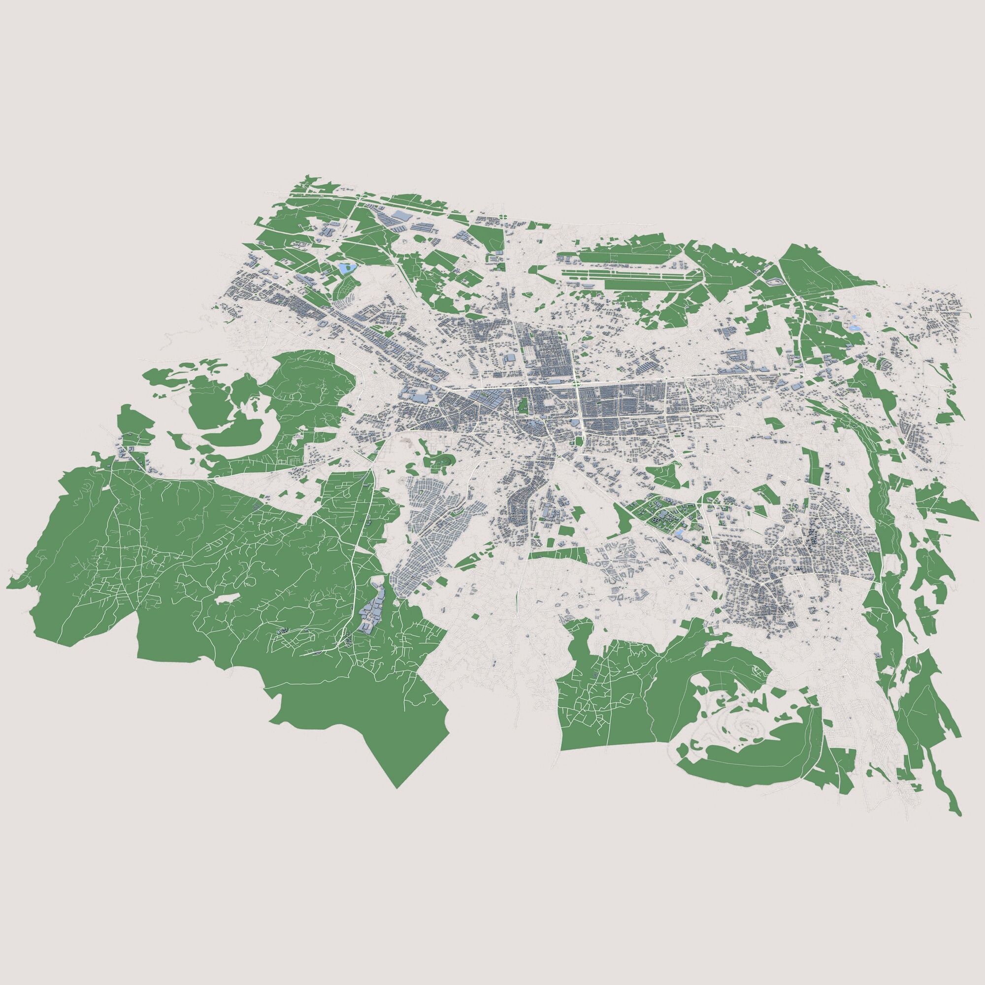 Kayseri City Turkey 3D model_1