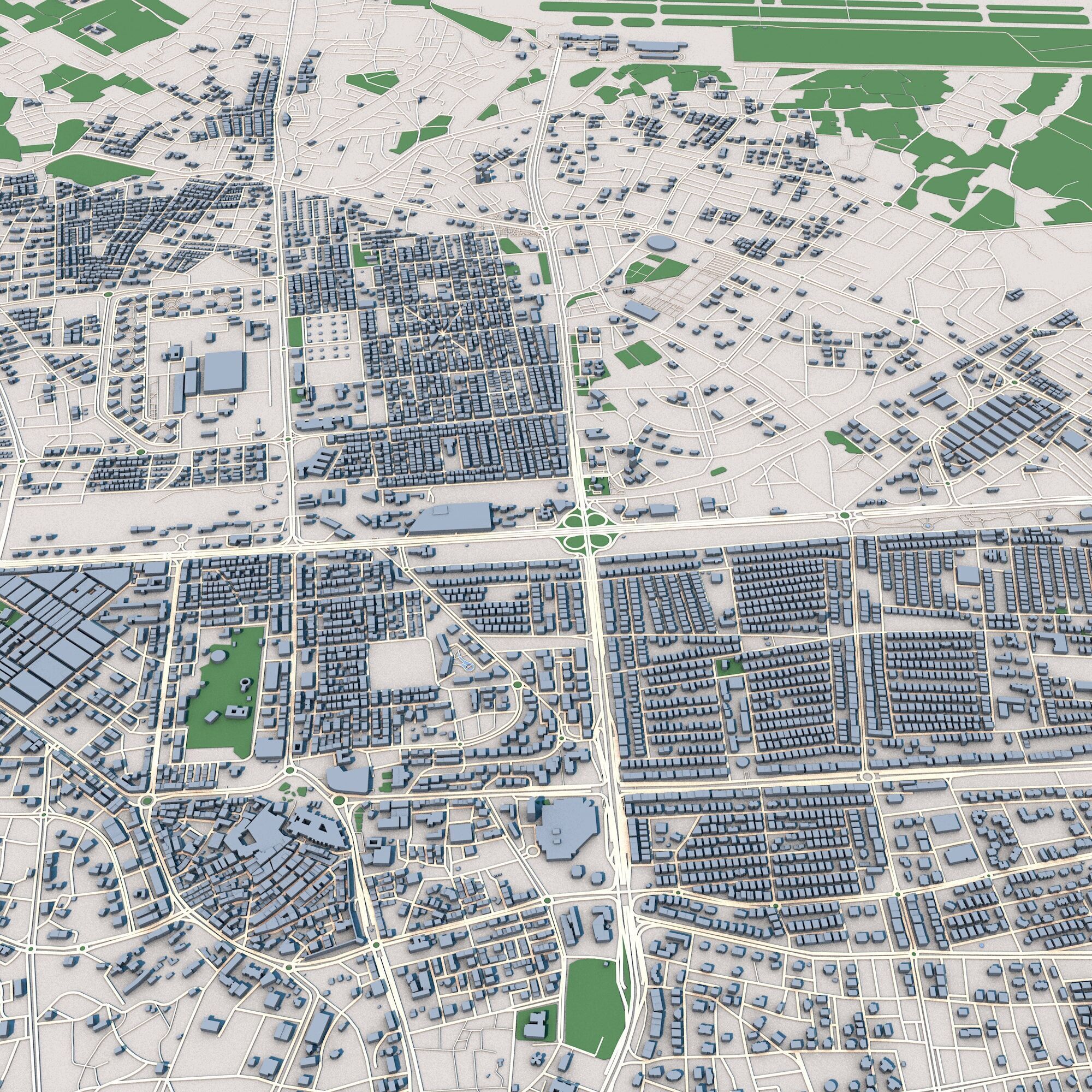 Kayseri City Turkey 3D model_5