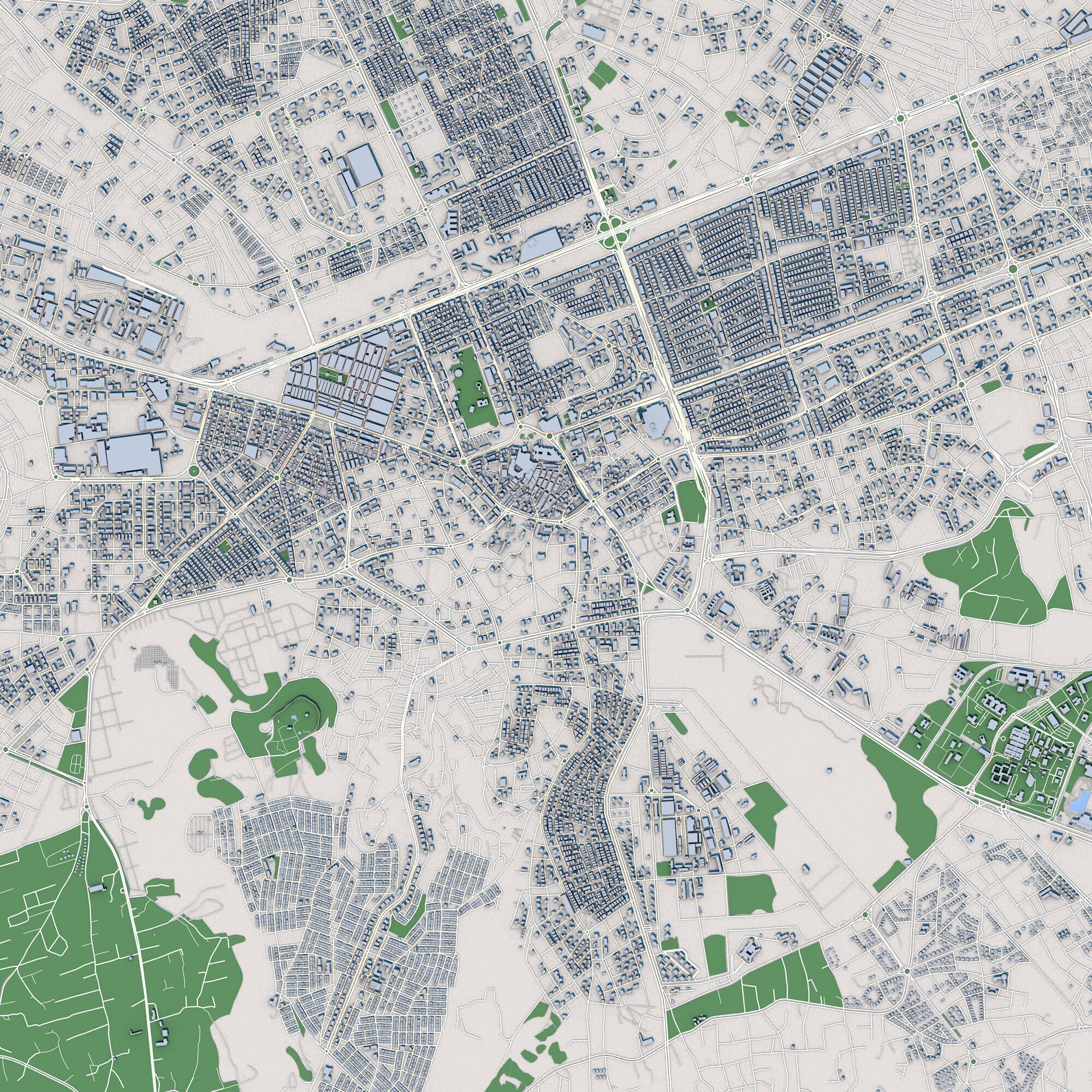 Kayseri City Turkey 3D model_3