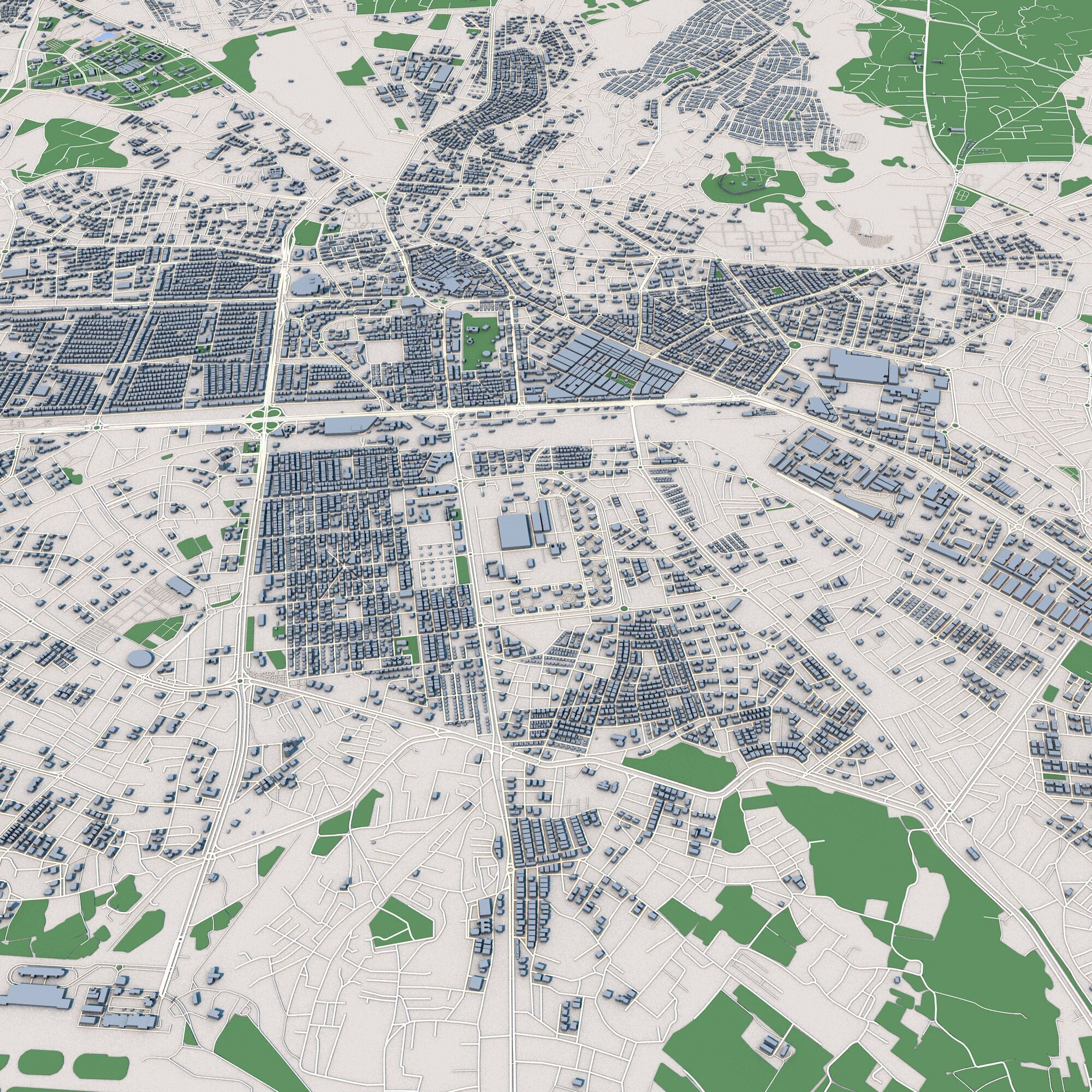 Kayseri City Turkey 3D model_7