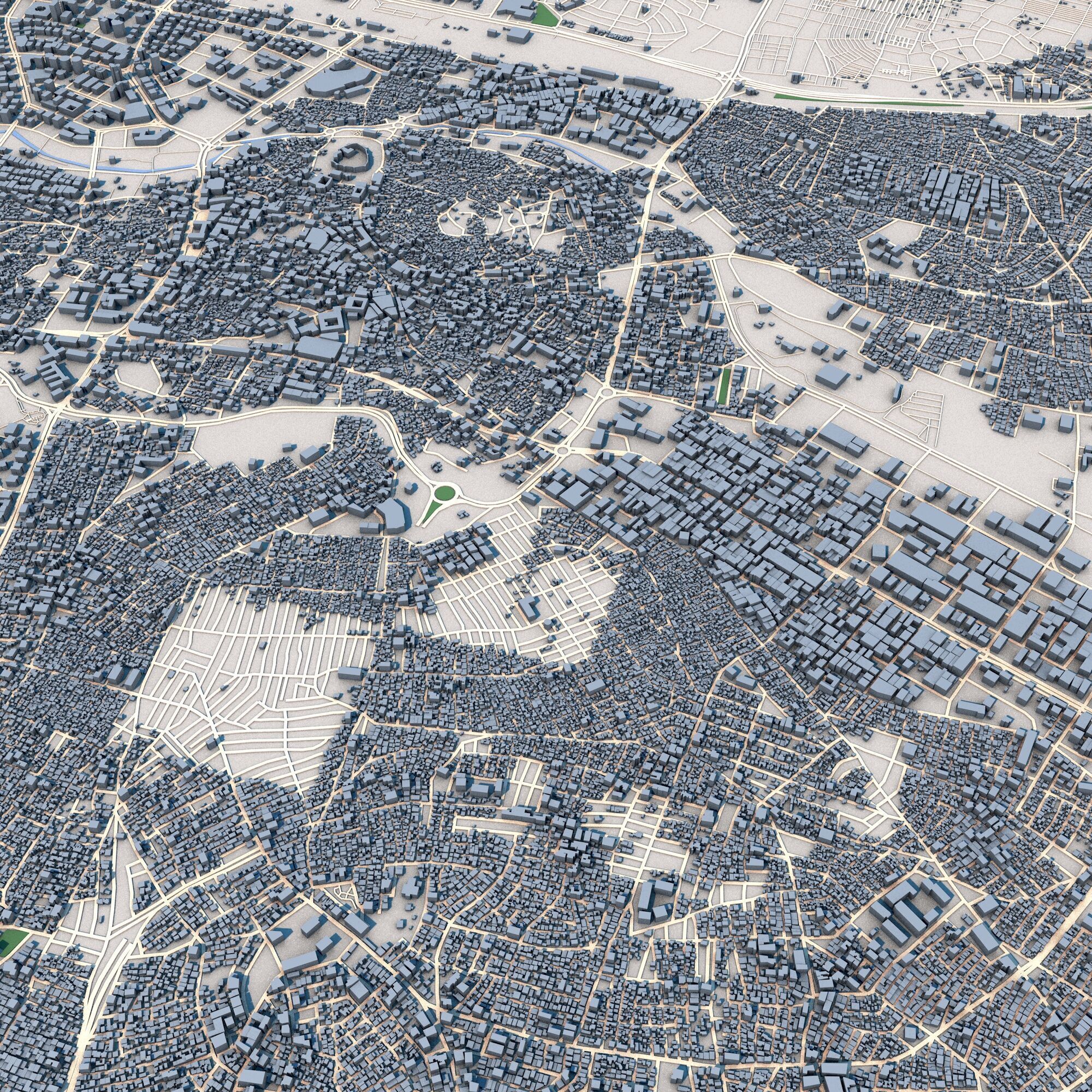 Gaziantep City Turkey 3D model_4