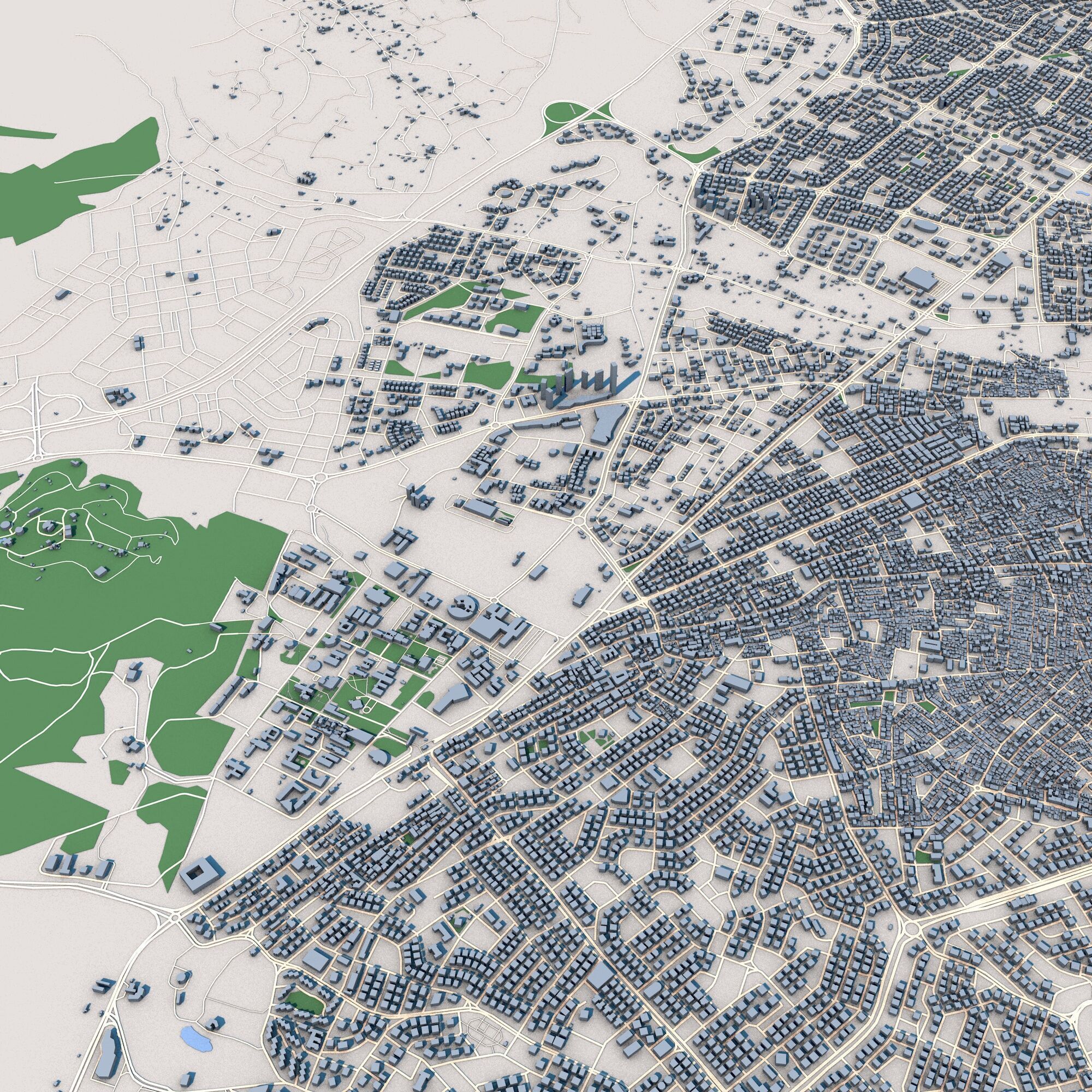 Gaziantep City Turkey 3D model_7