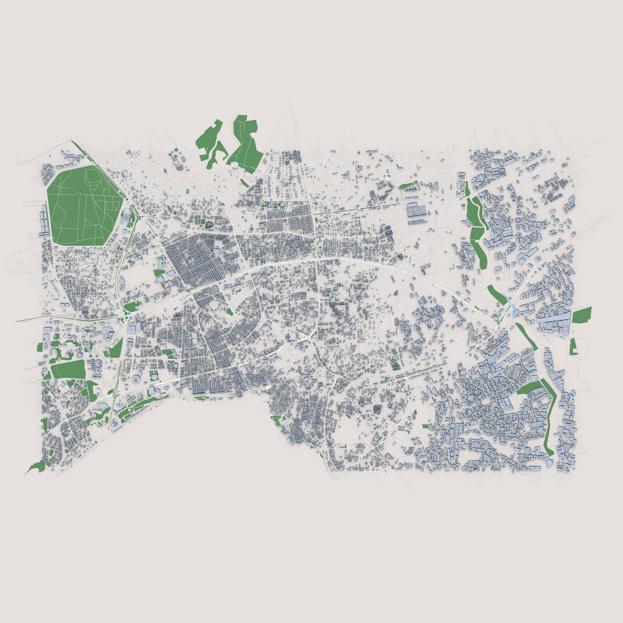Antalya City Turkey 3D model_2