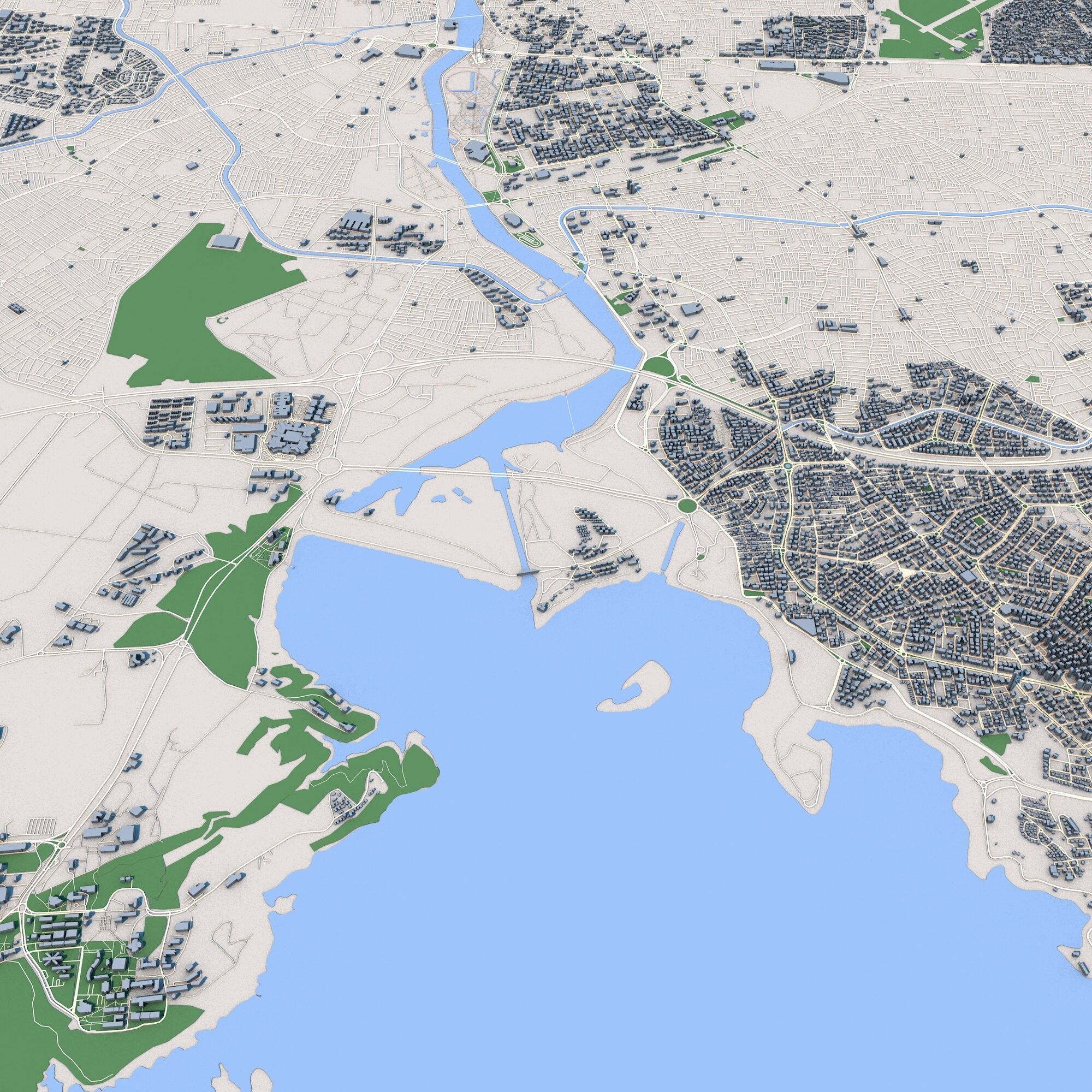 Adana City Turkey 3D model_6