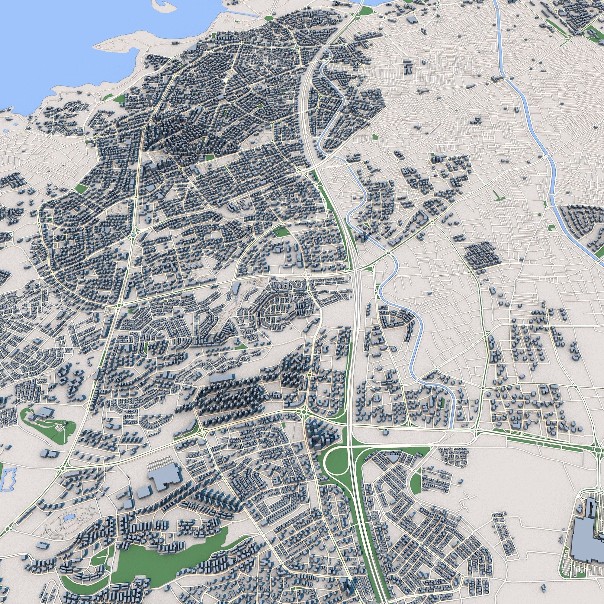 Adana City Turkey 3D model_5