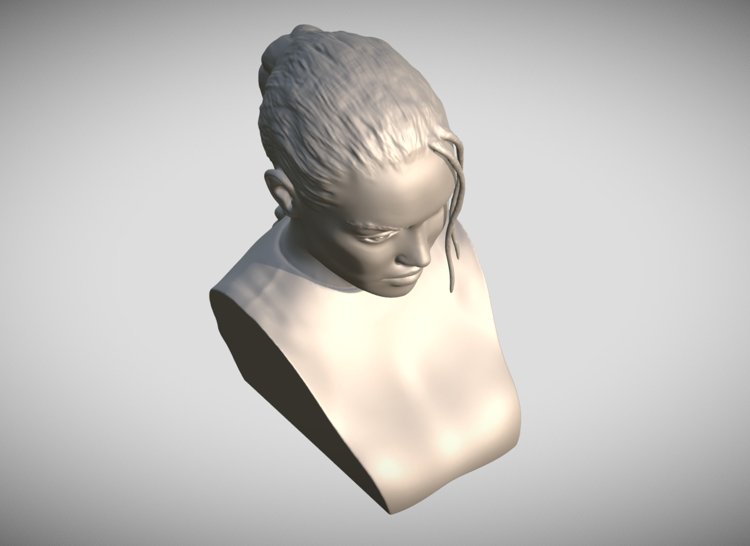 Lara Croft Angelina Jolie bust 3D print model_15