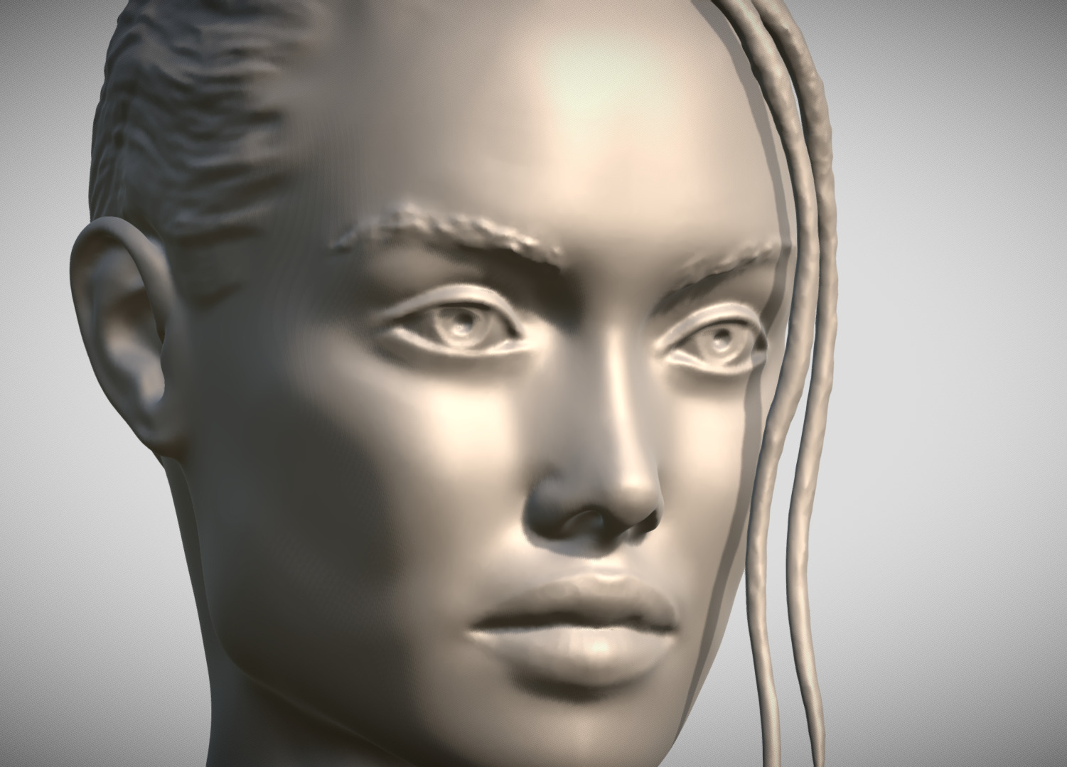 Lara Croft Angelina Jolie bust 3D print model_16