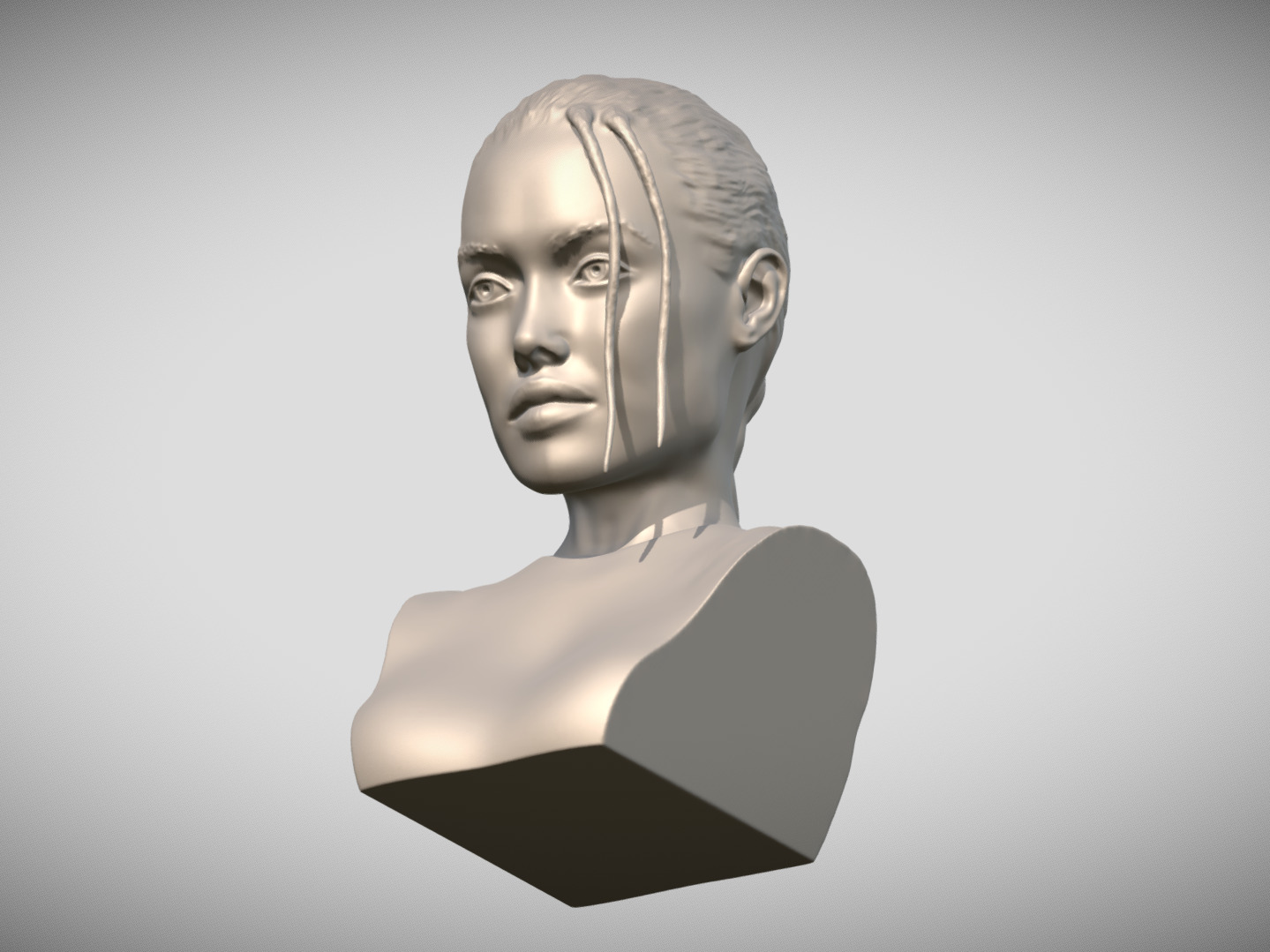 Lara Croft Angelina Jolie bust 3D print model_13