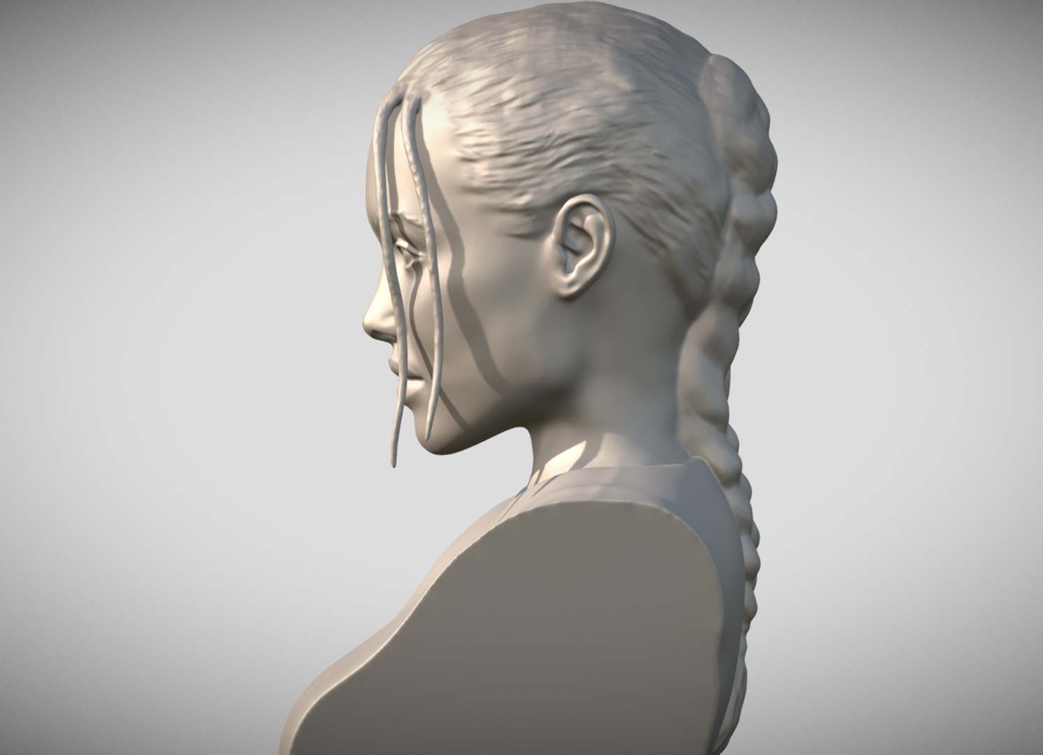 Lara Croft Angelina Jolie bust 3D print model_8