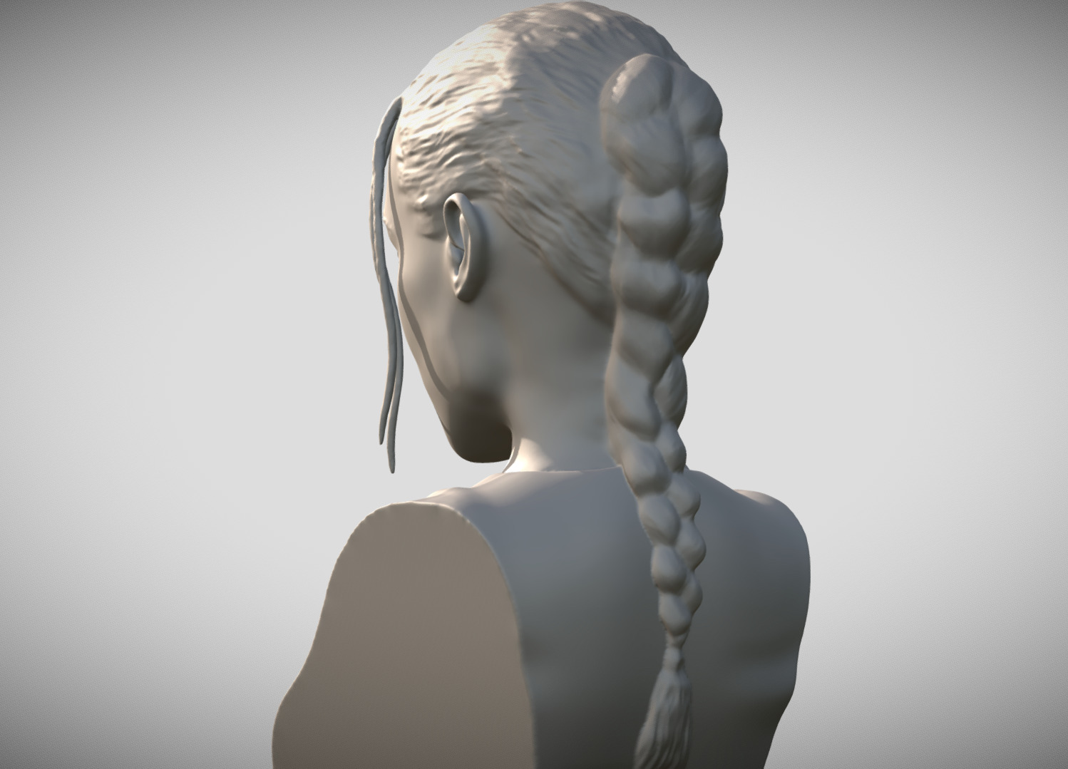 Lara Croft Angelina Jolie bust 3D print model_7