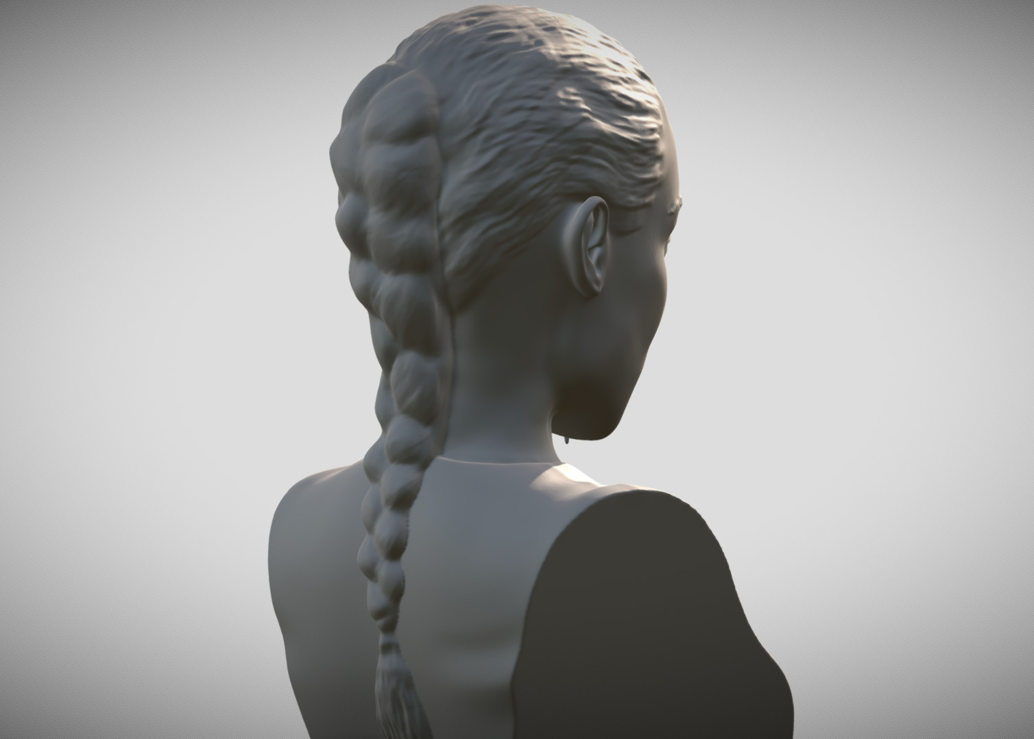 Lara Croft Angelina Jolie bust 3D print model_6