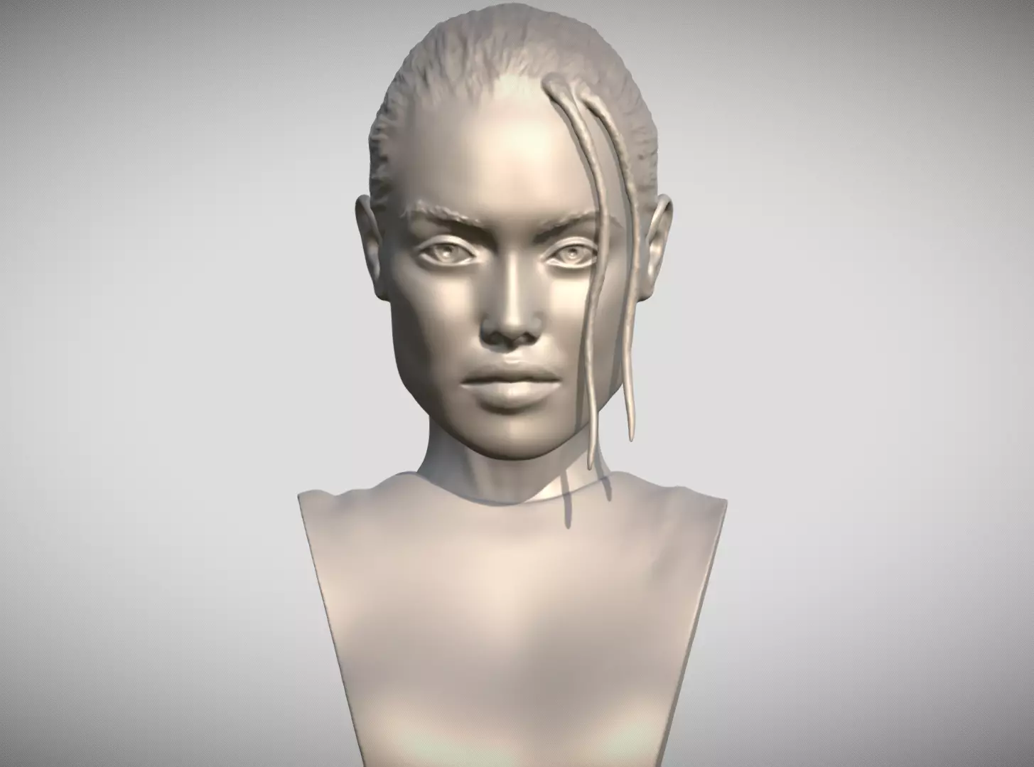 Lara Croft Angelina Jolie bust 3D print model_0