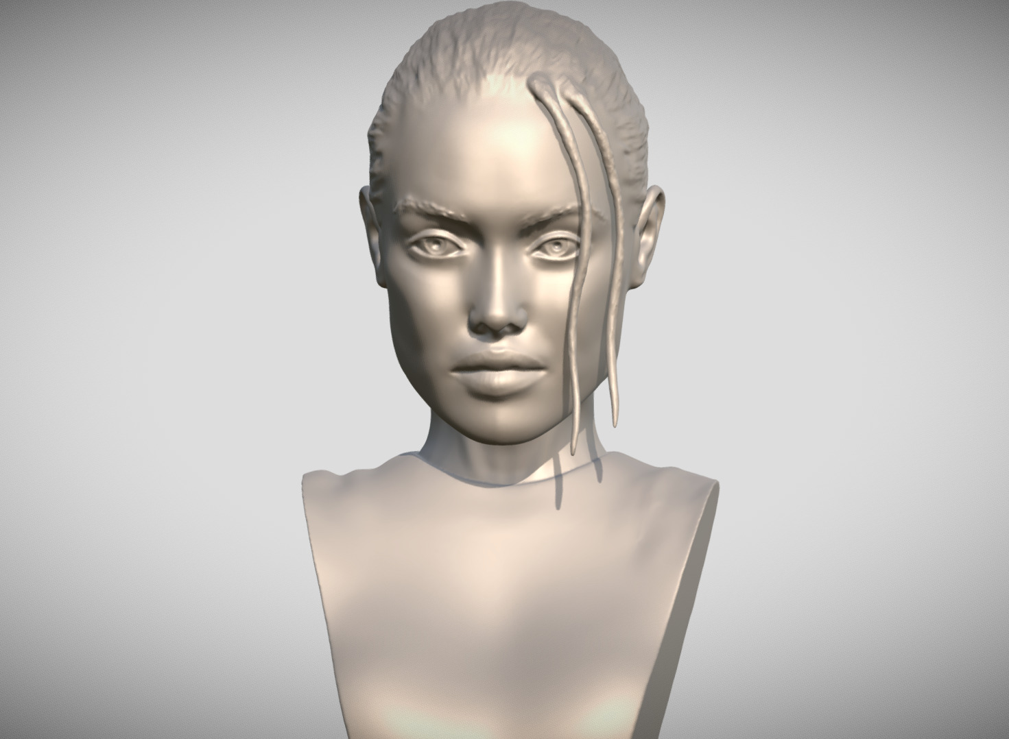 Lara Croft Angelina Jolie bust 3D print model_11