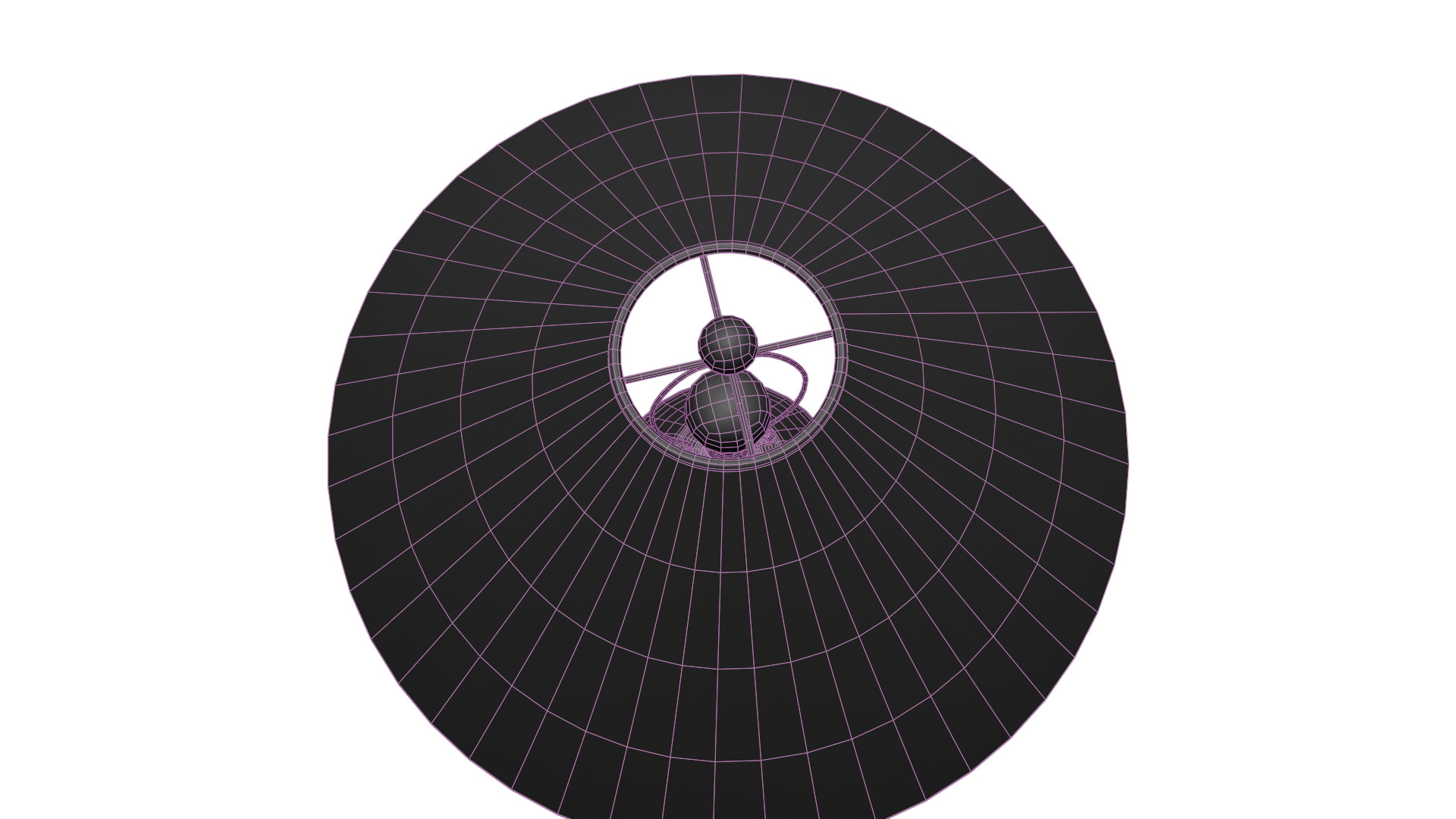 Glass Table Lamp Low-poly 3D model_18