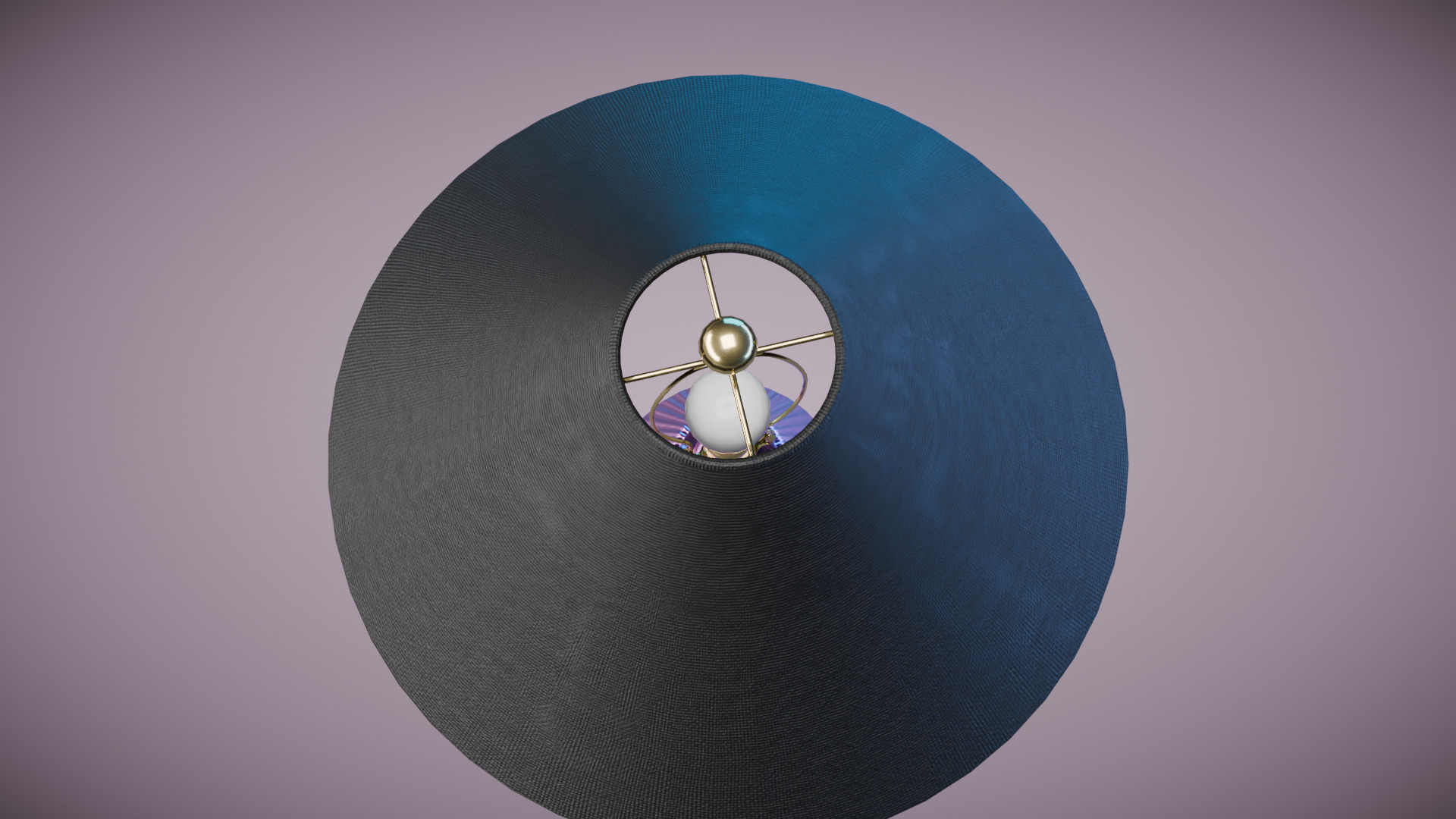 Glass Table Lamp Low-poly 3D model_8