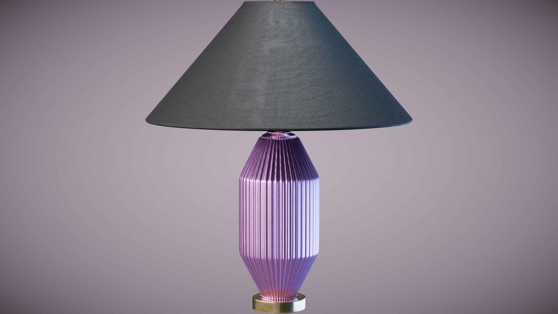 Glass Table Lamp Low-poly 3D model_7