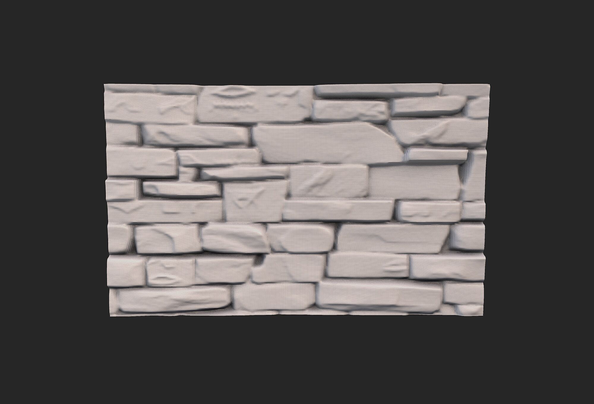 Rock Wall 48 3D model_5