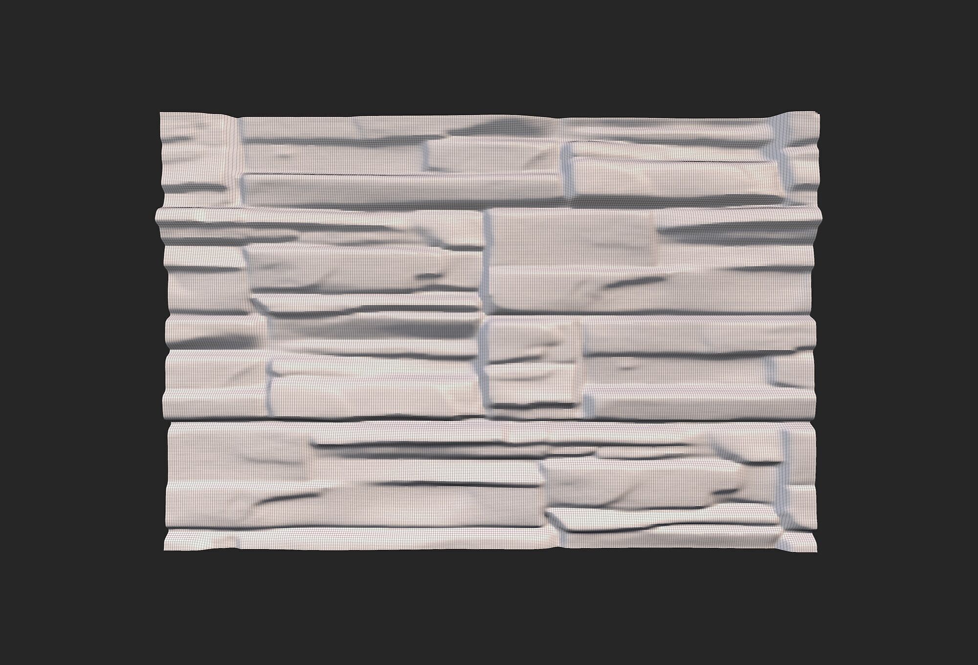 Rock Wall 43 3D model_5