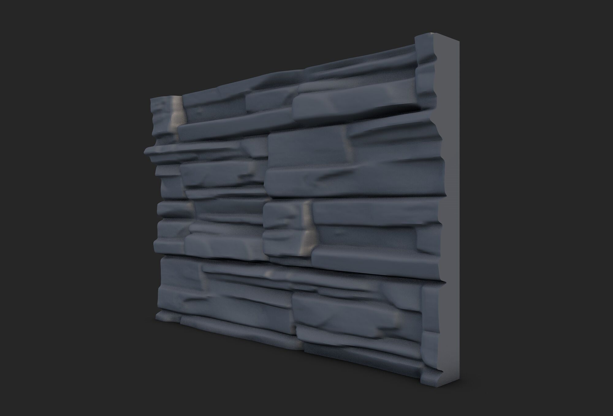 Rock Wall 43 3D model_1