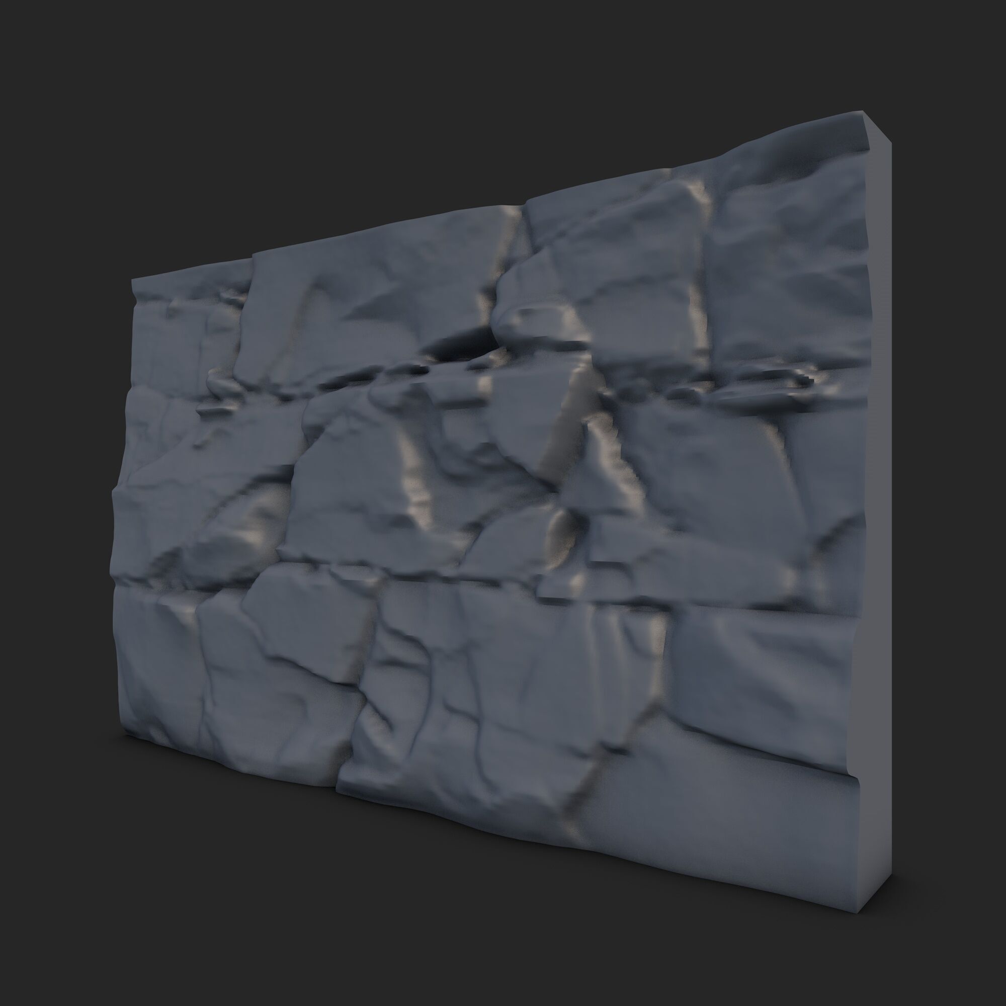 Rock Wall 31 3D model_1