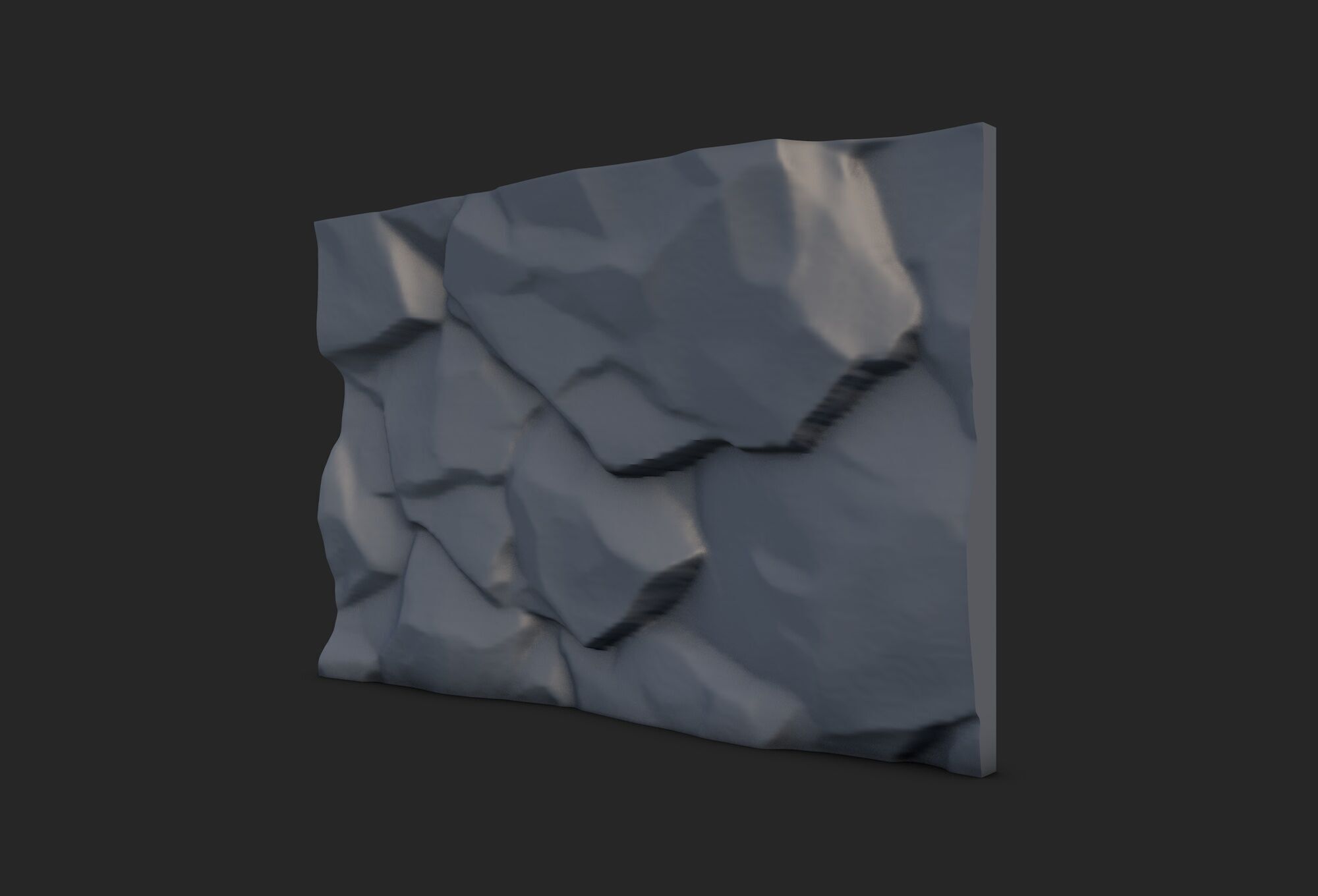 Rock Wall 27 3D model_1