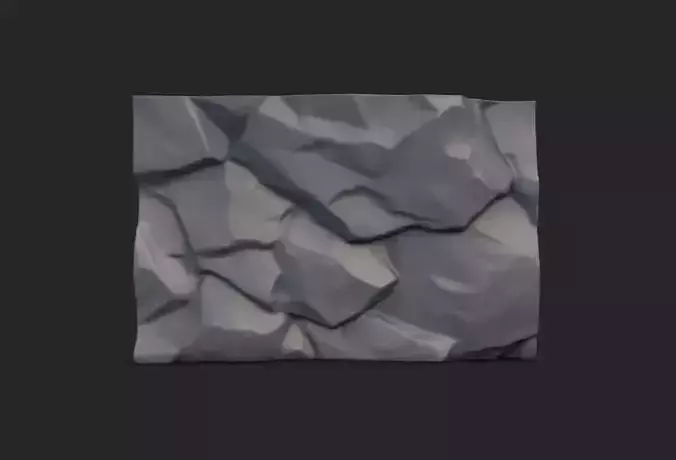 Rock Wall 27 3D model