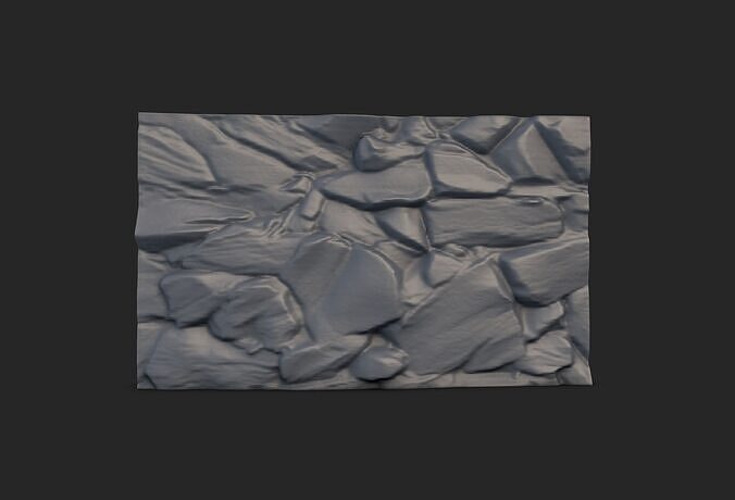 Rock Wall 25 3D model